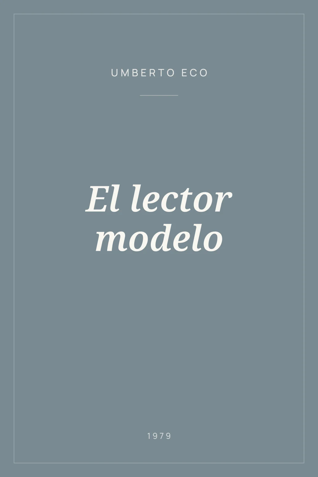 Portada de El lector modelo