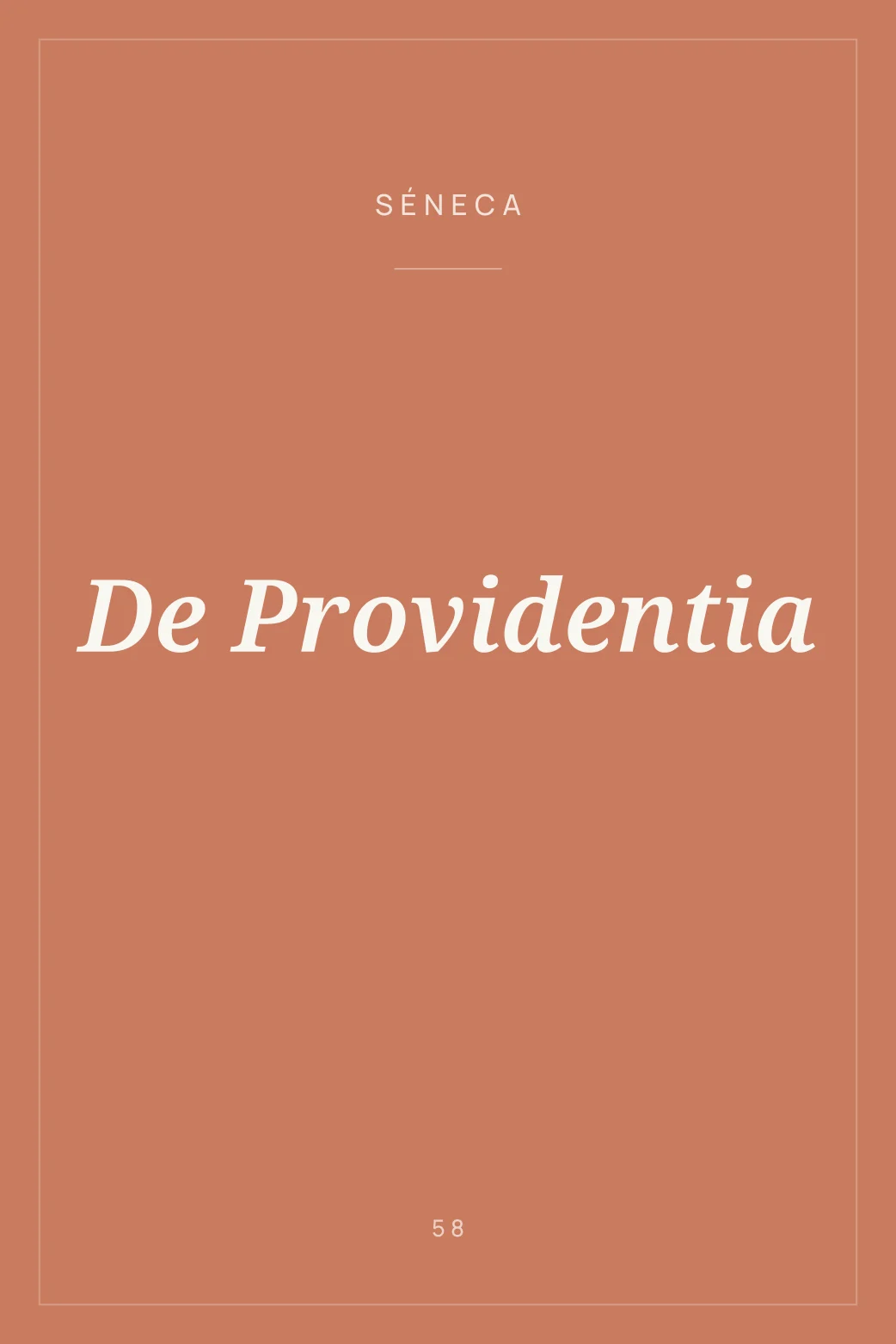 Portada de De Providentia