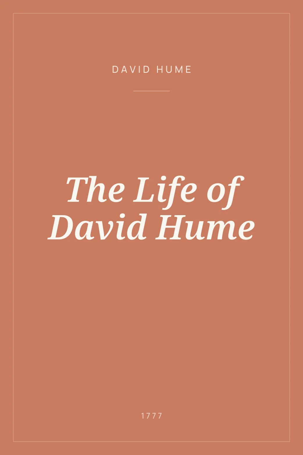 Portada de The Life of David Hume