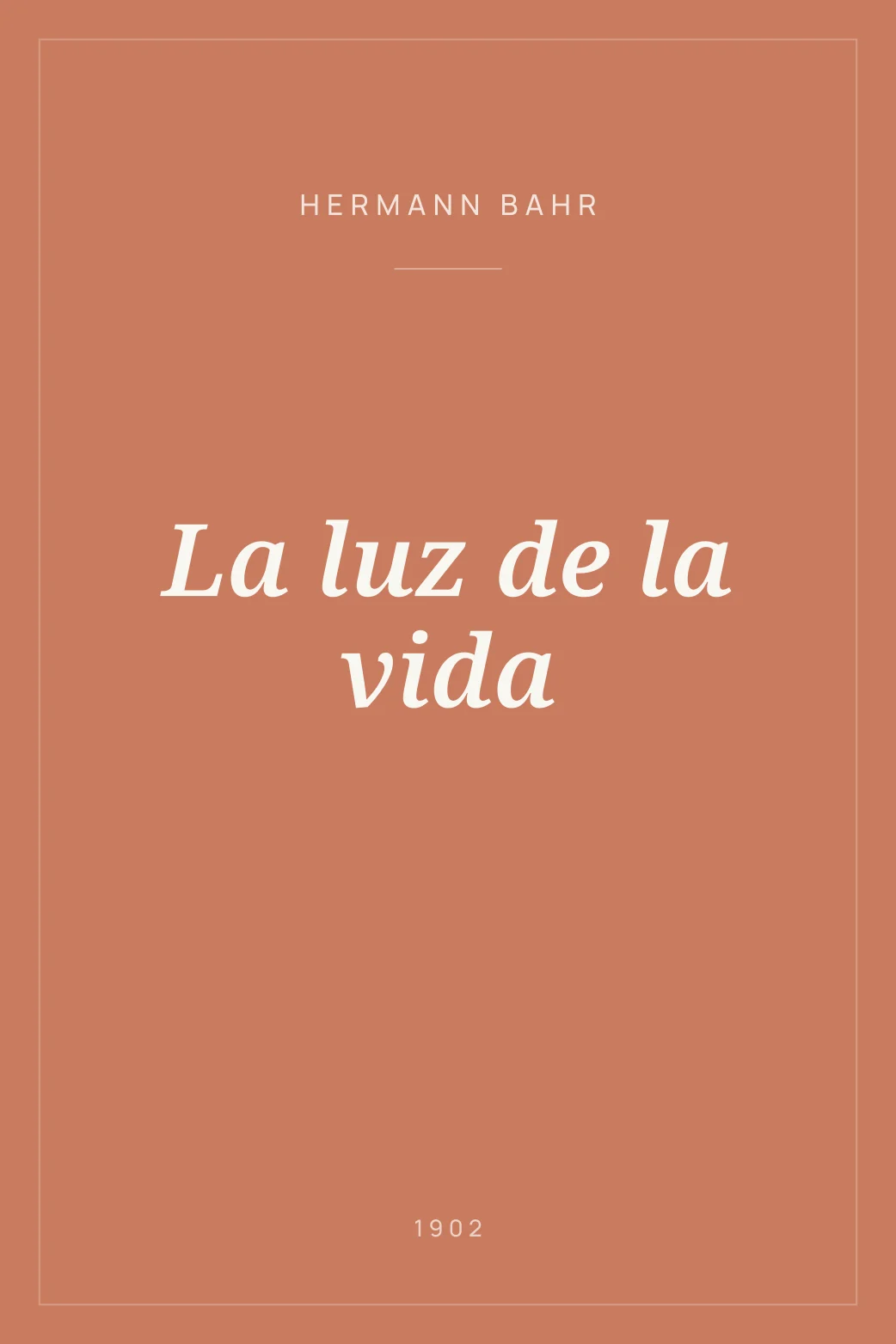 Portada de La luz de la vida