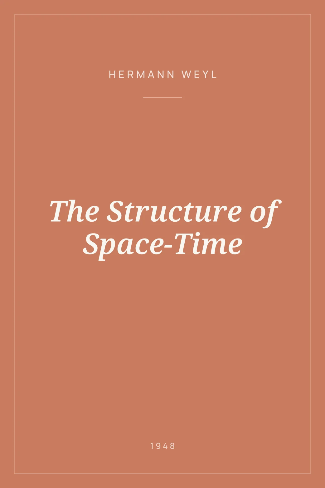 Portada de The Structure of Space-Time