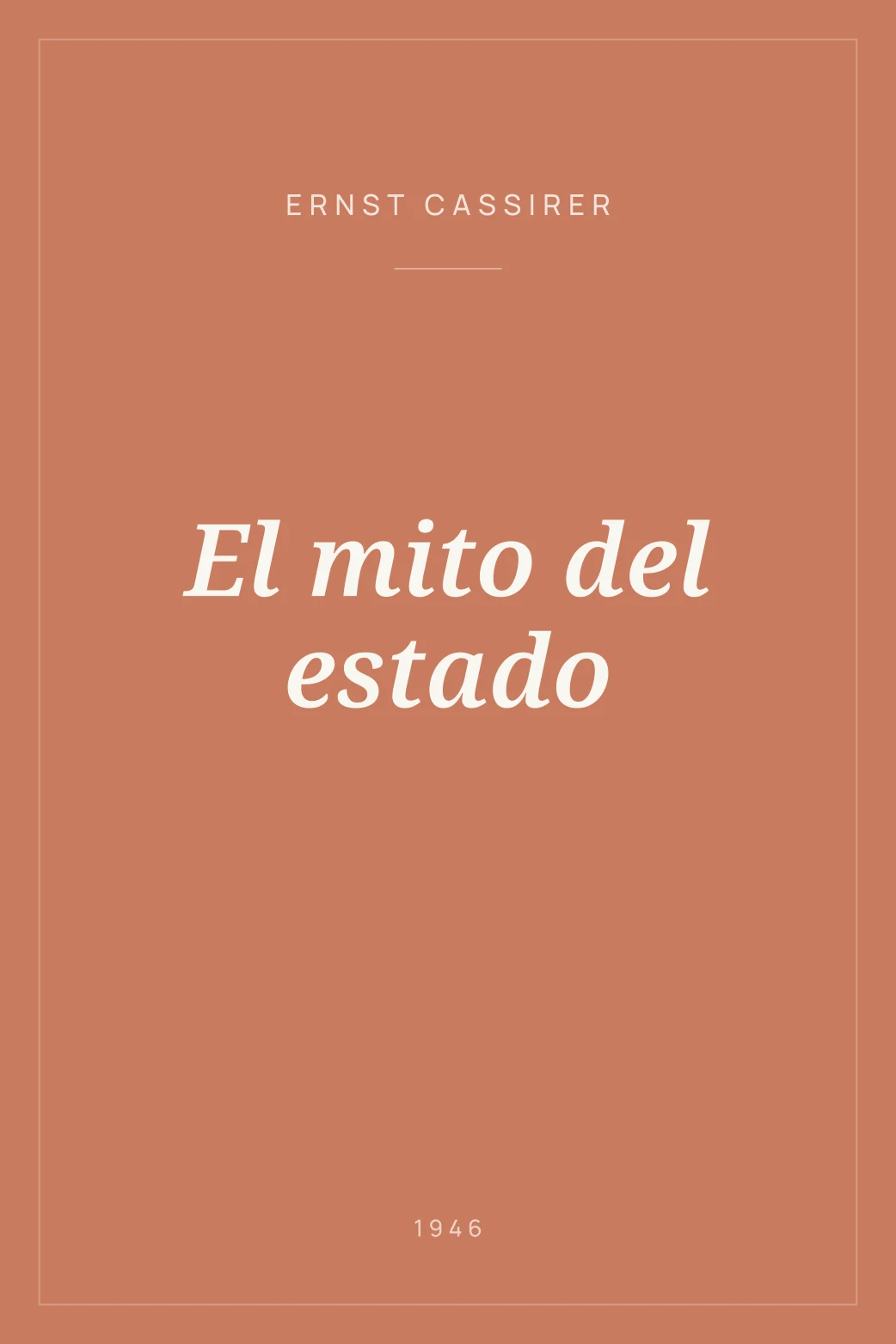 Portada de El mito del estado
