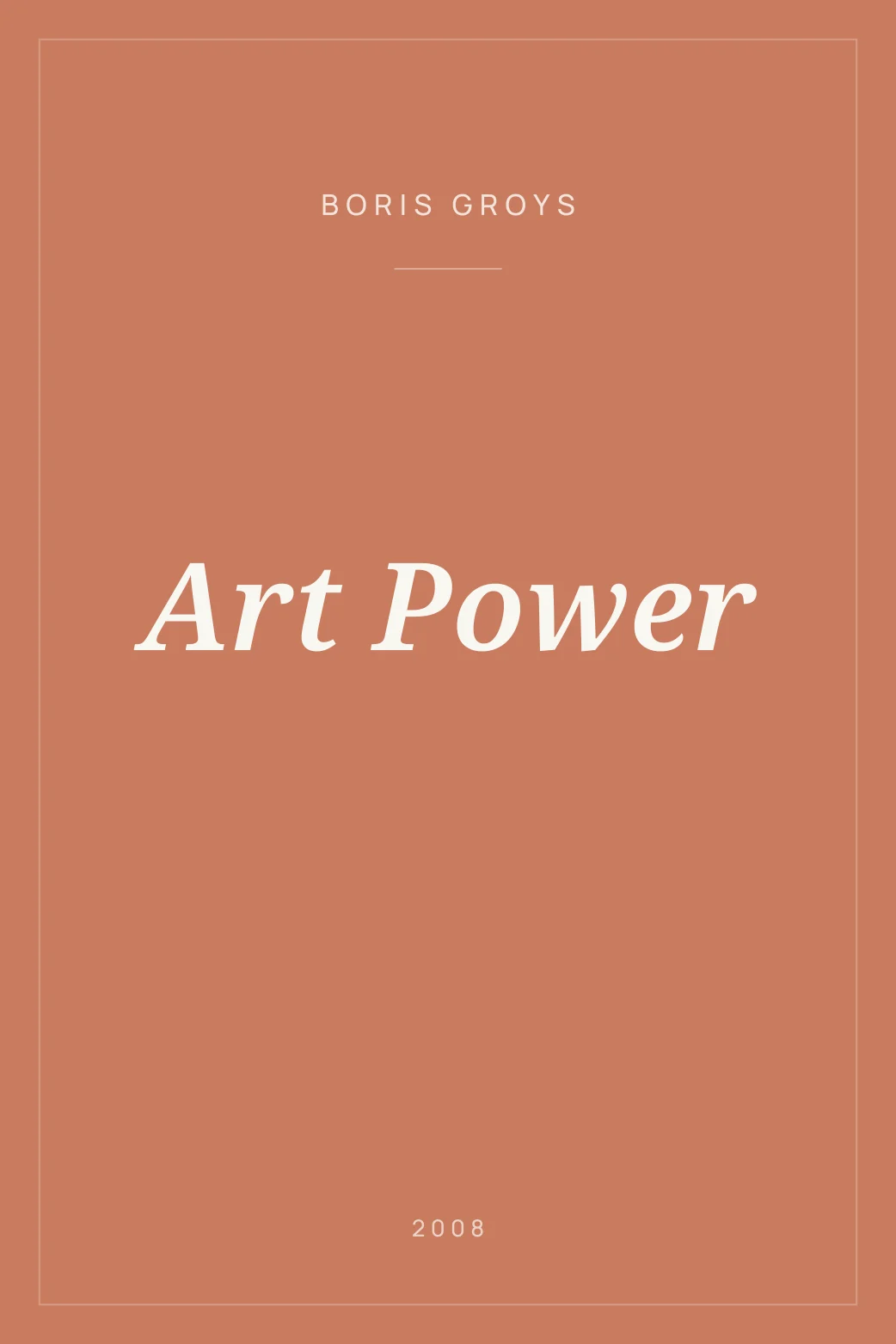 Portada de Art Power