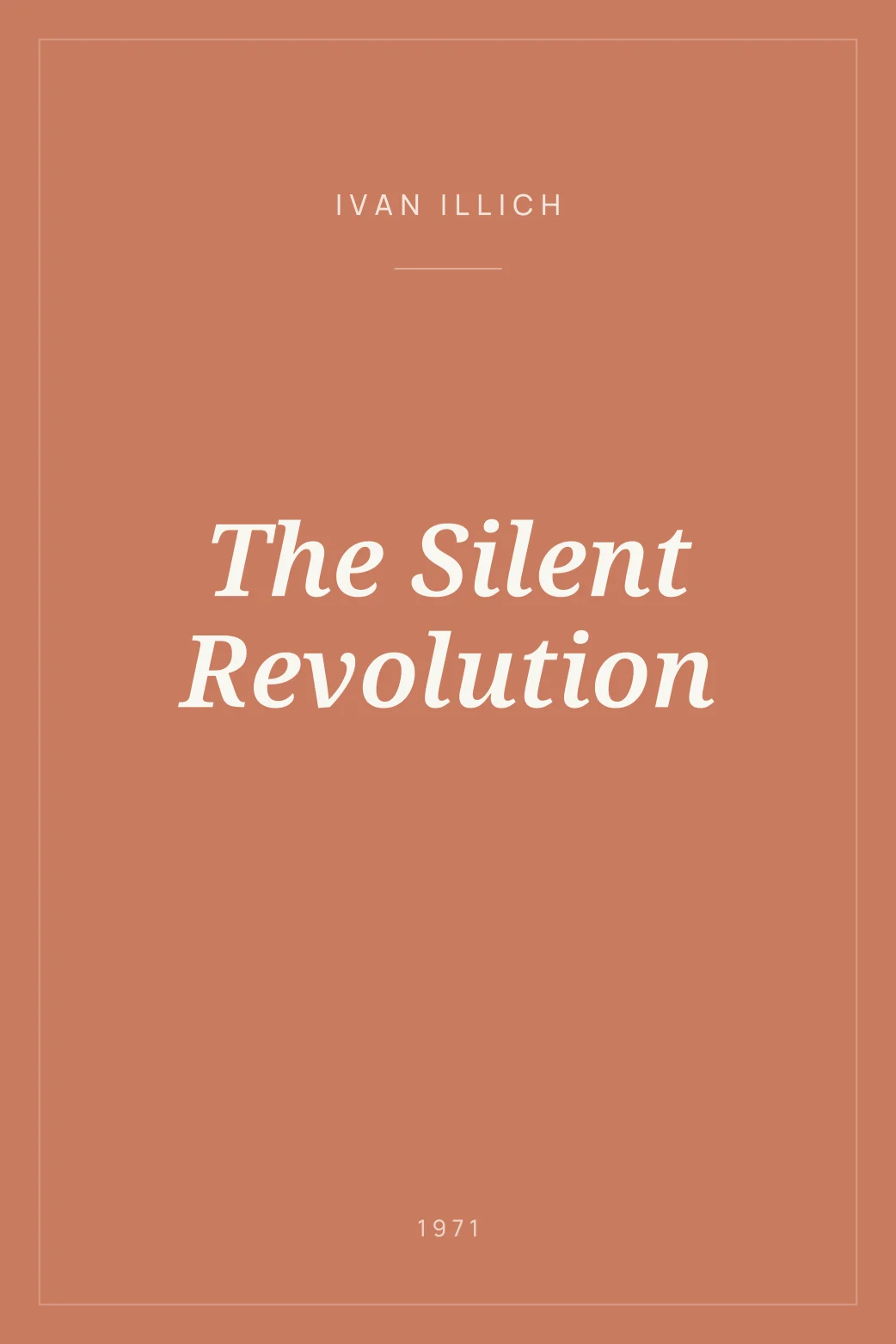 Portada de The Silent Revolution