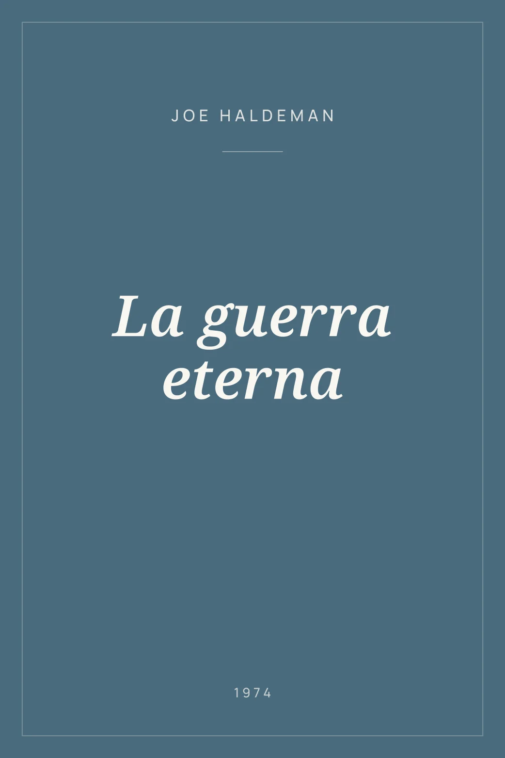 Portada de La guerra eterna