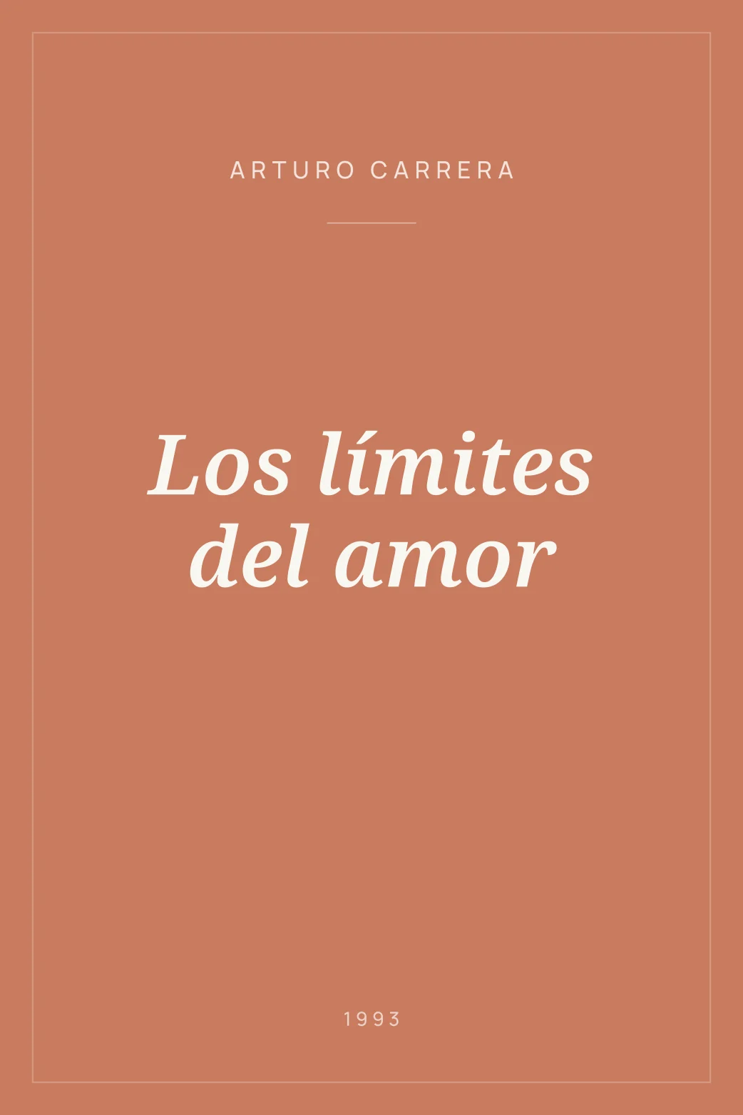 Portada de Los límites del amor