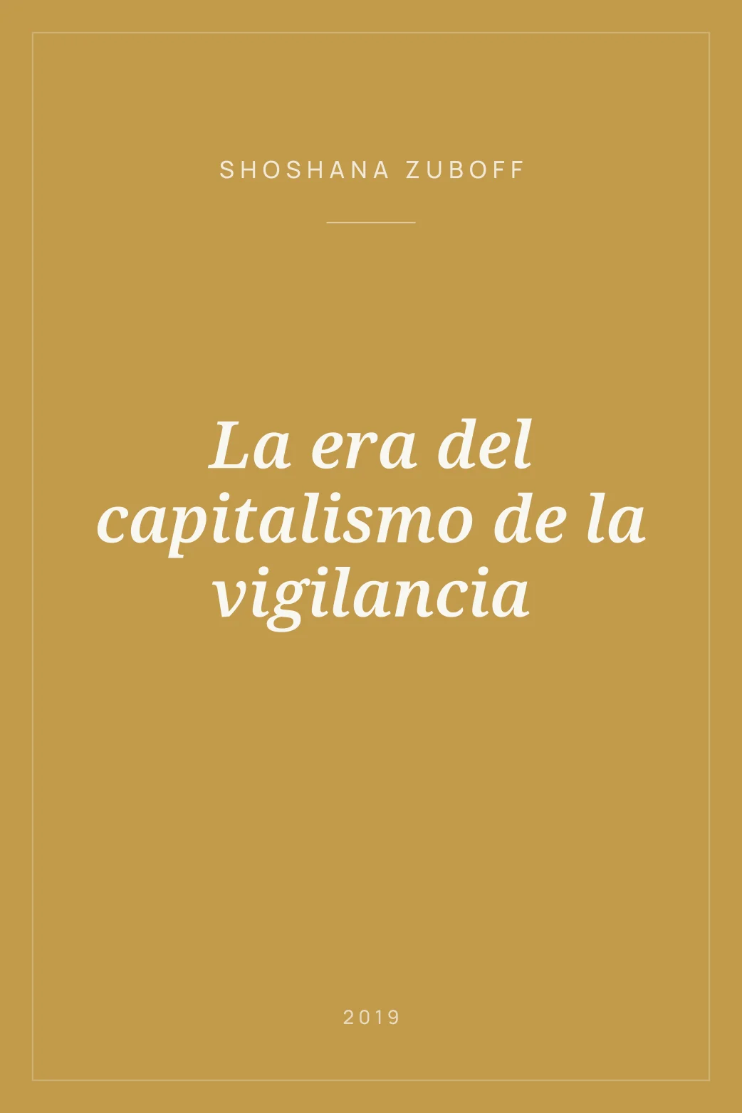 Portada de La era del capitalismo de la vigilancia