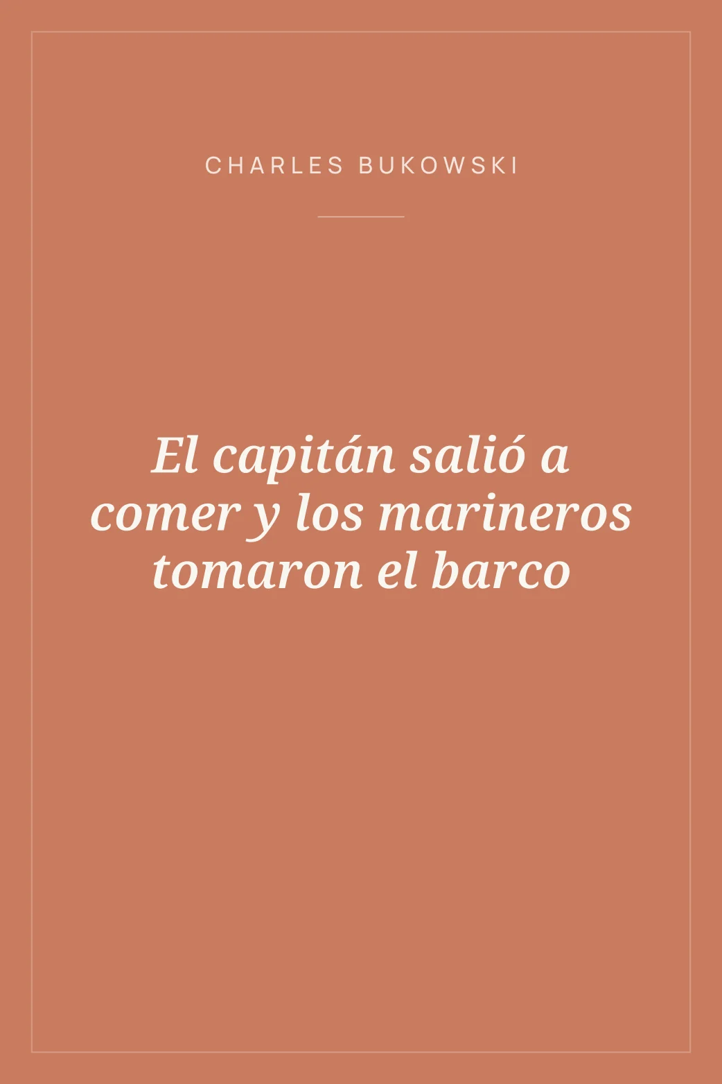 Portada de El capitán salió a comer y los marineros tomaron el barco