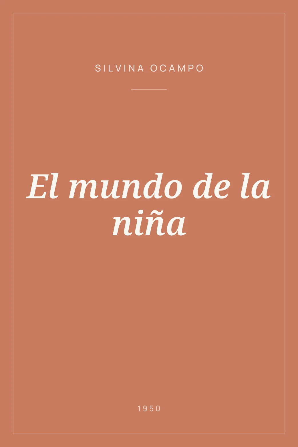 Portada de El mundo de la niña