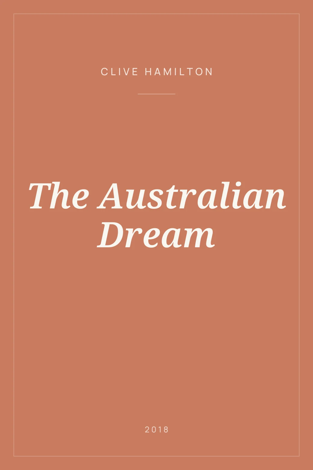 Portada de The Australian Dream