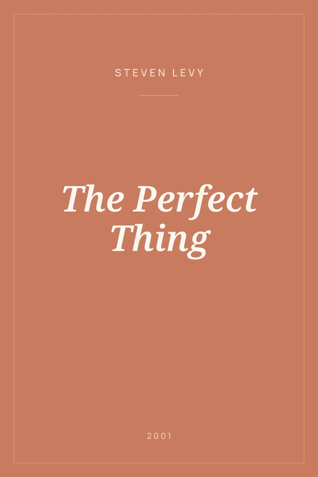 Portada de The Perfect Thing