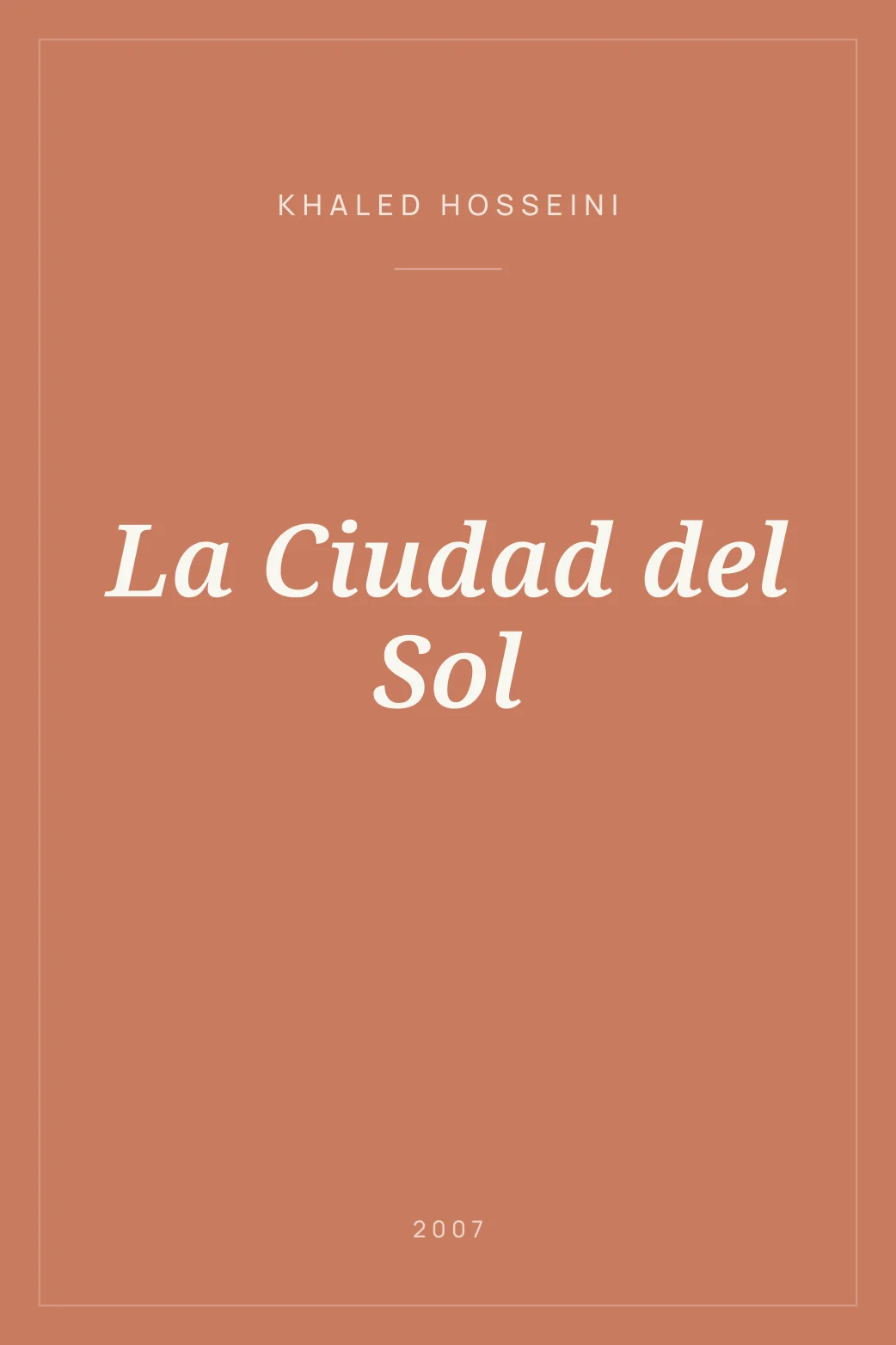 Portada de La Ciudad del Sol