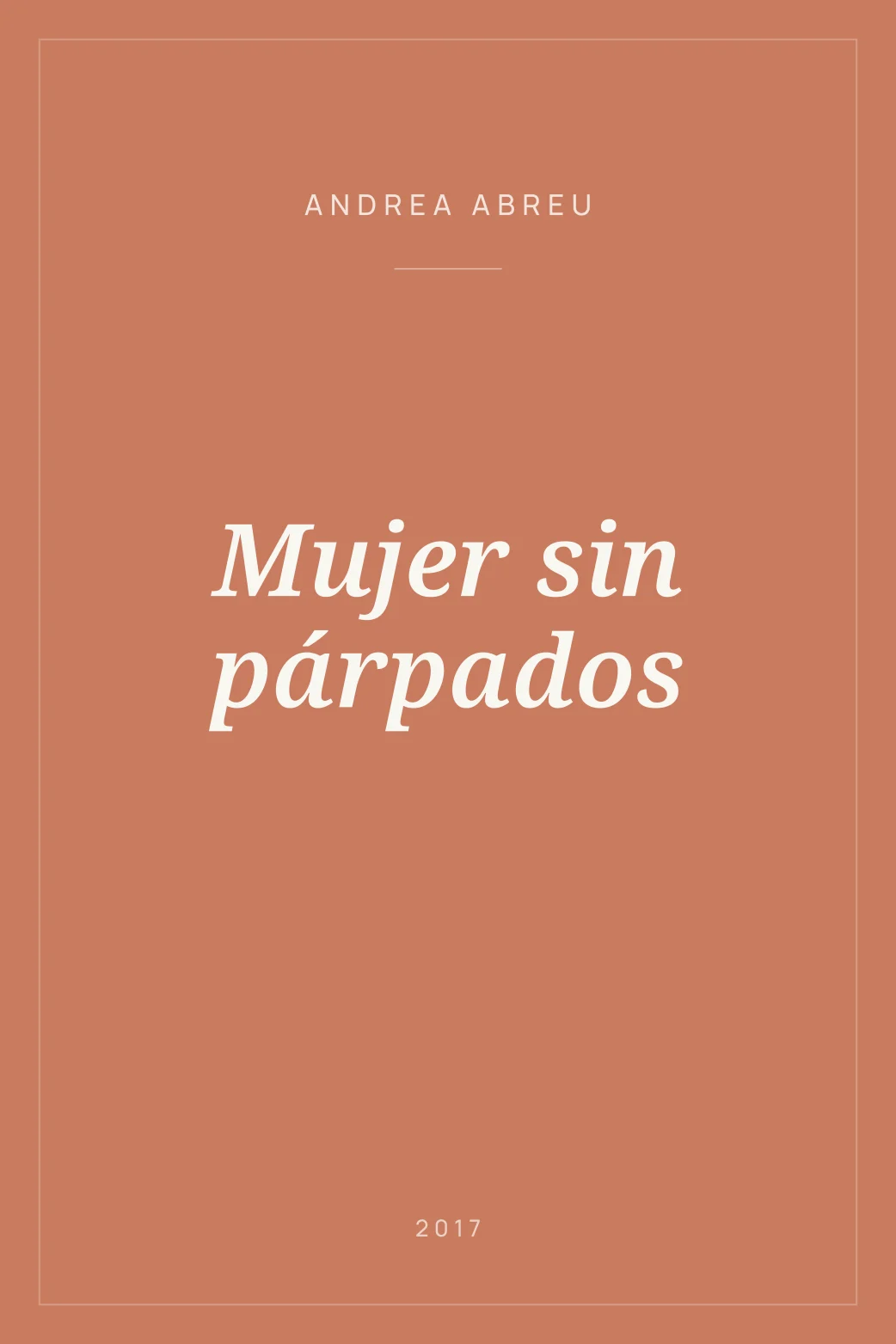 Portada de Mujer sin párpados