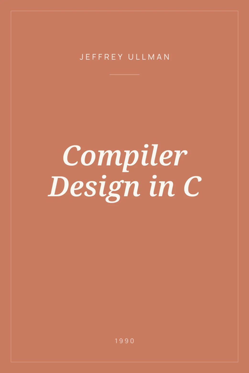Portada de Compiler Design in C