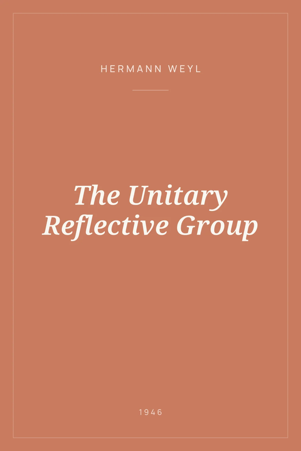 Portada de The Unitary Reflective Group