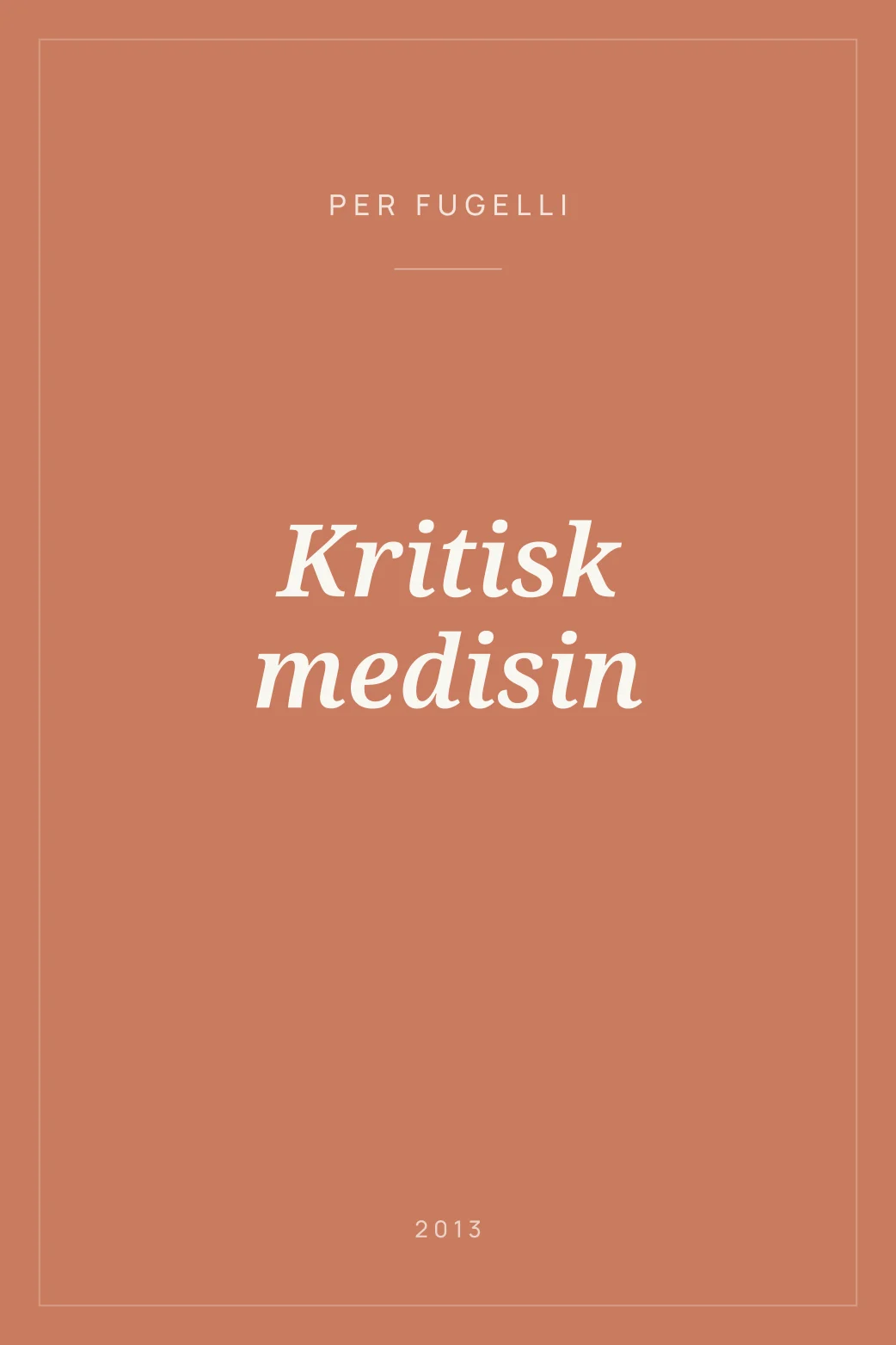 Portada de Kritisk medisin