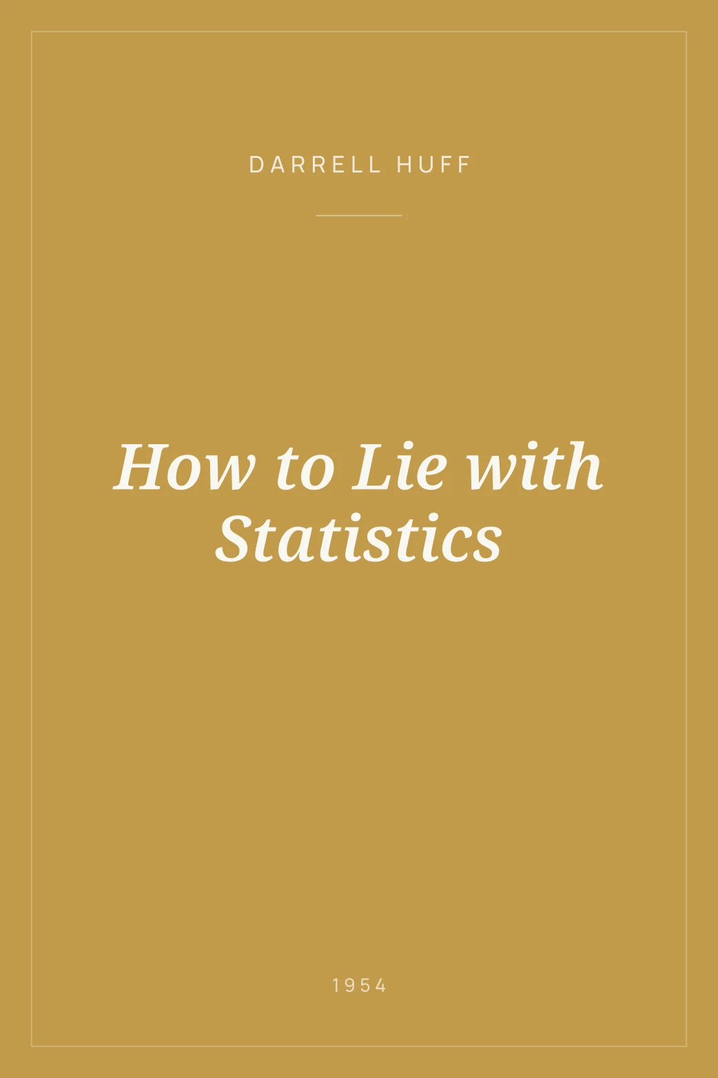 Portada de How to Lie with Statistics
