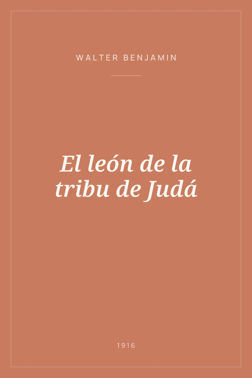 Portada de El león de la tribu de Judá