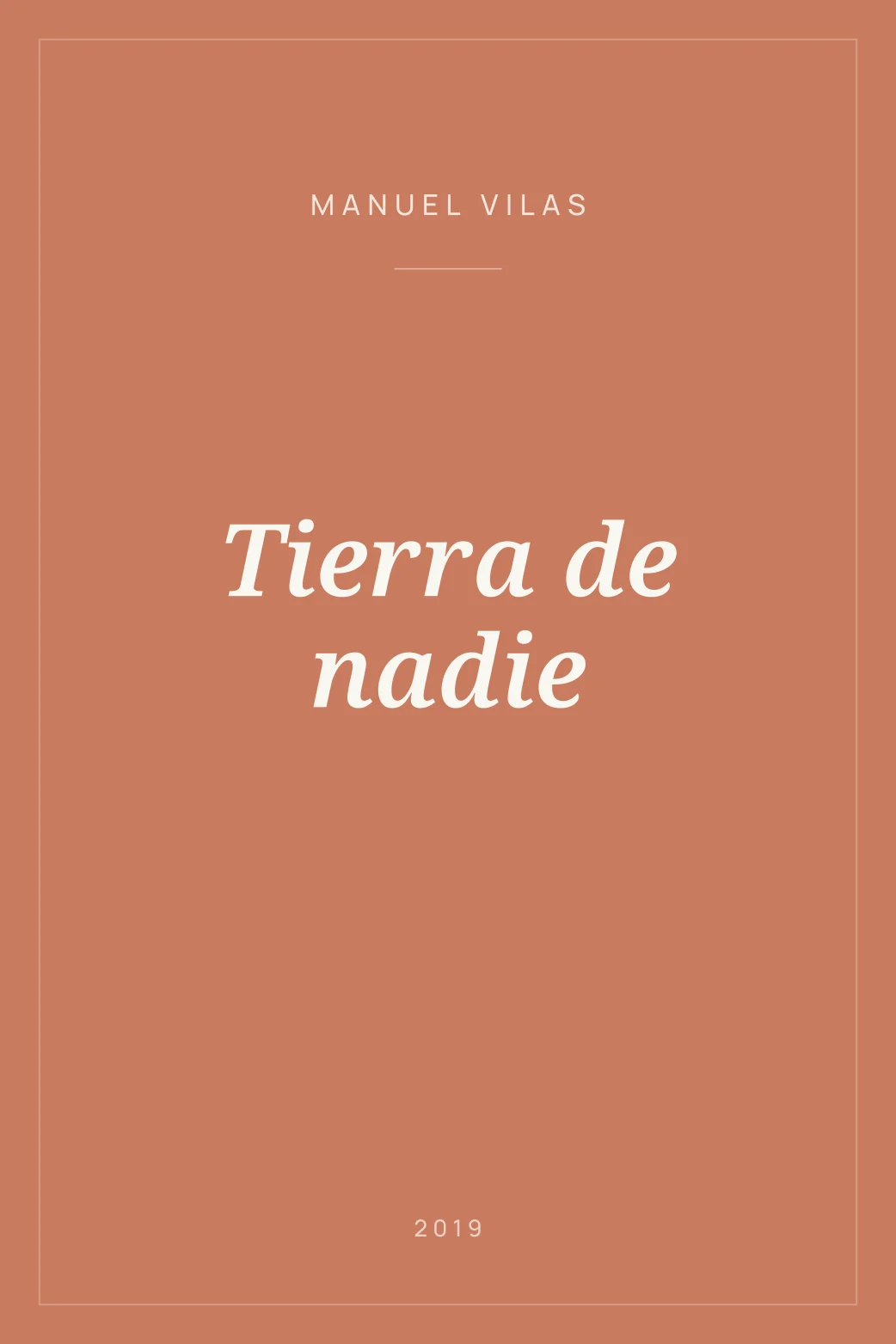 Portada de Tierra de nadie