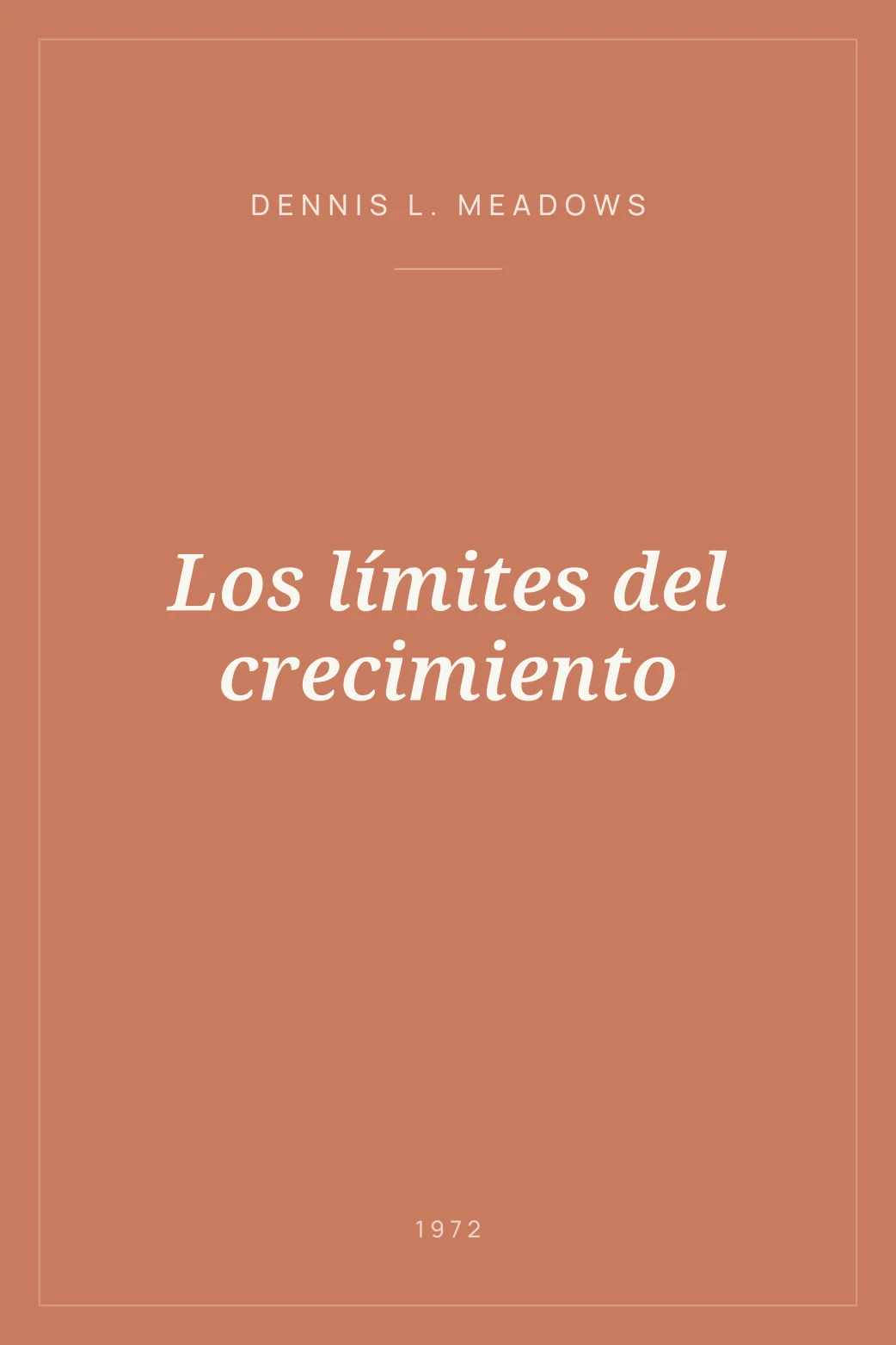 Portada de Los límites del crecimiento