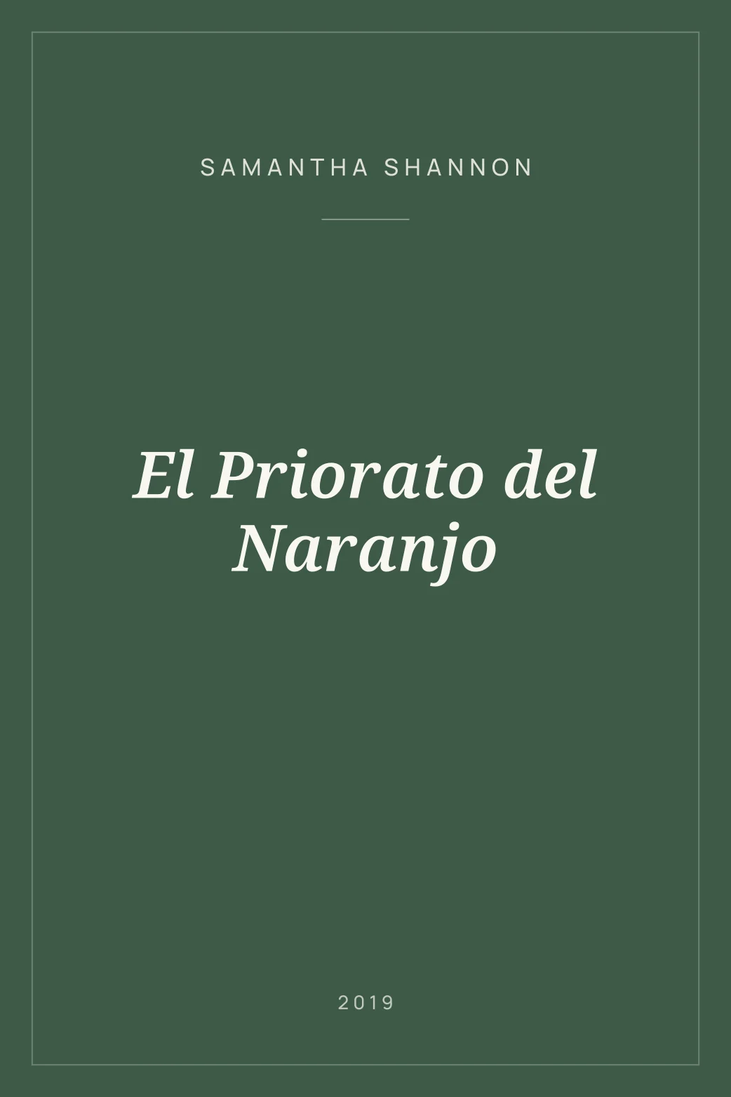 Portada de El Priorato del Naranjo