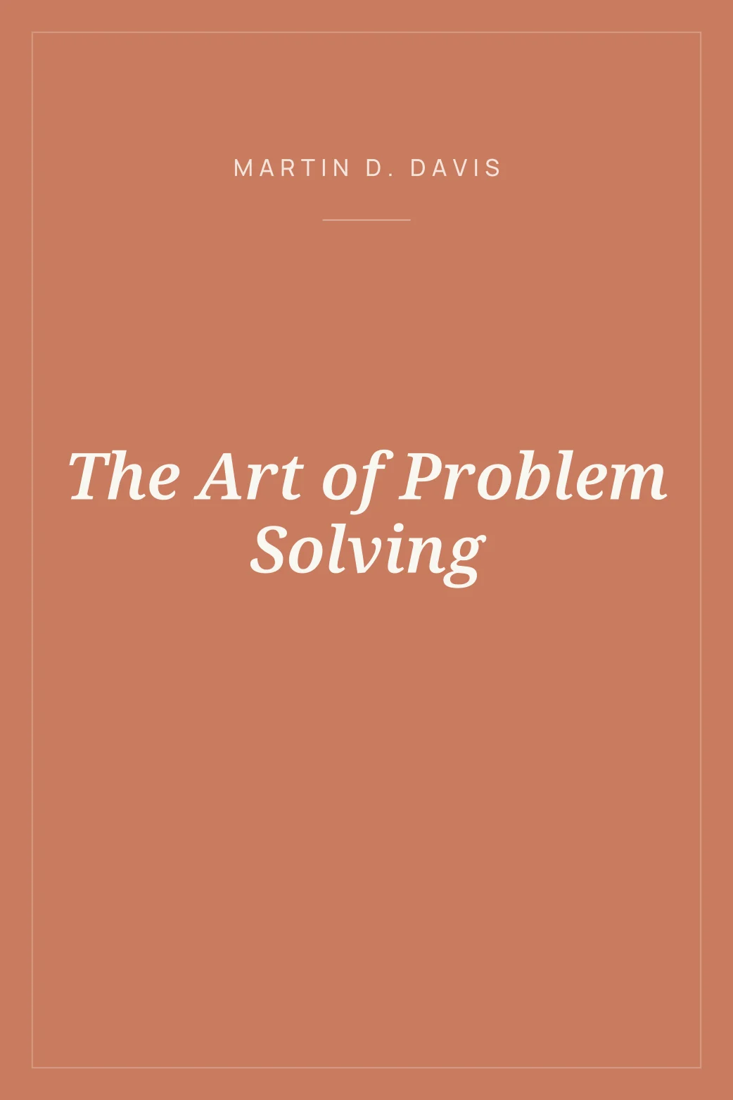 Portada de The Art of Problem Solving