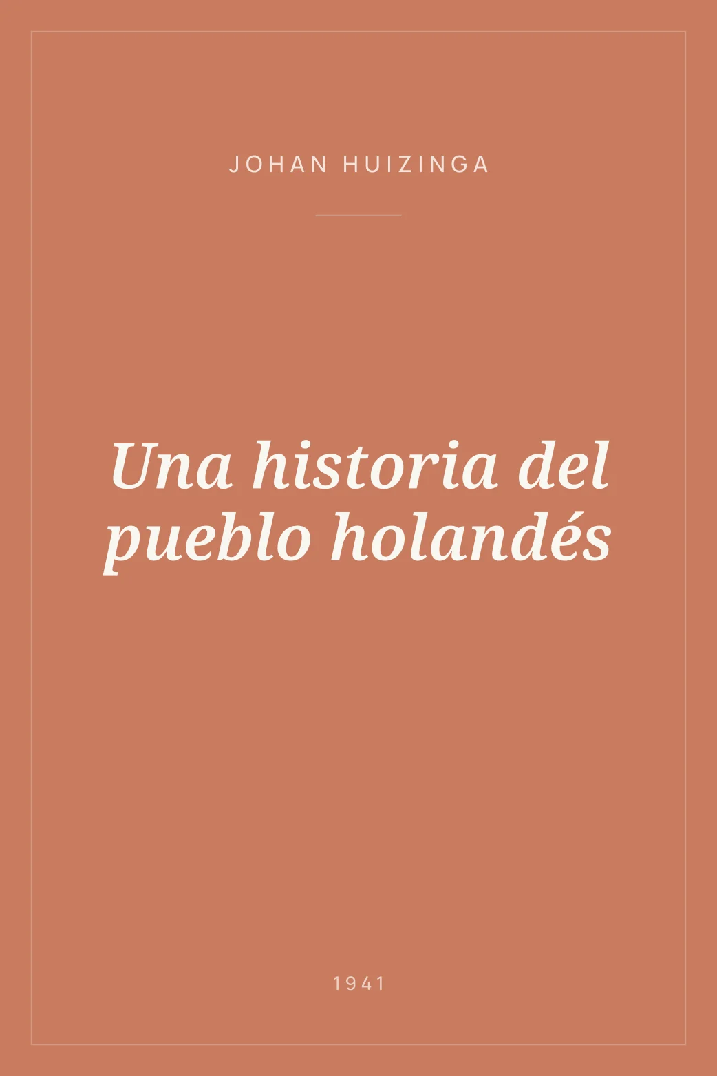 Portada de Una historia del pueblo holandés