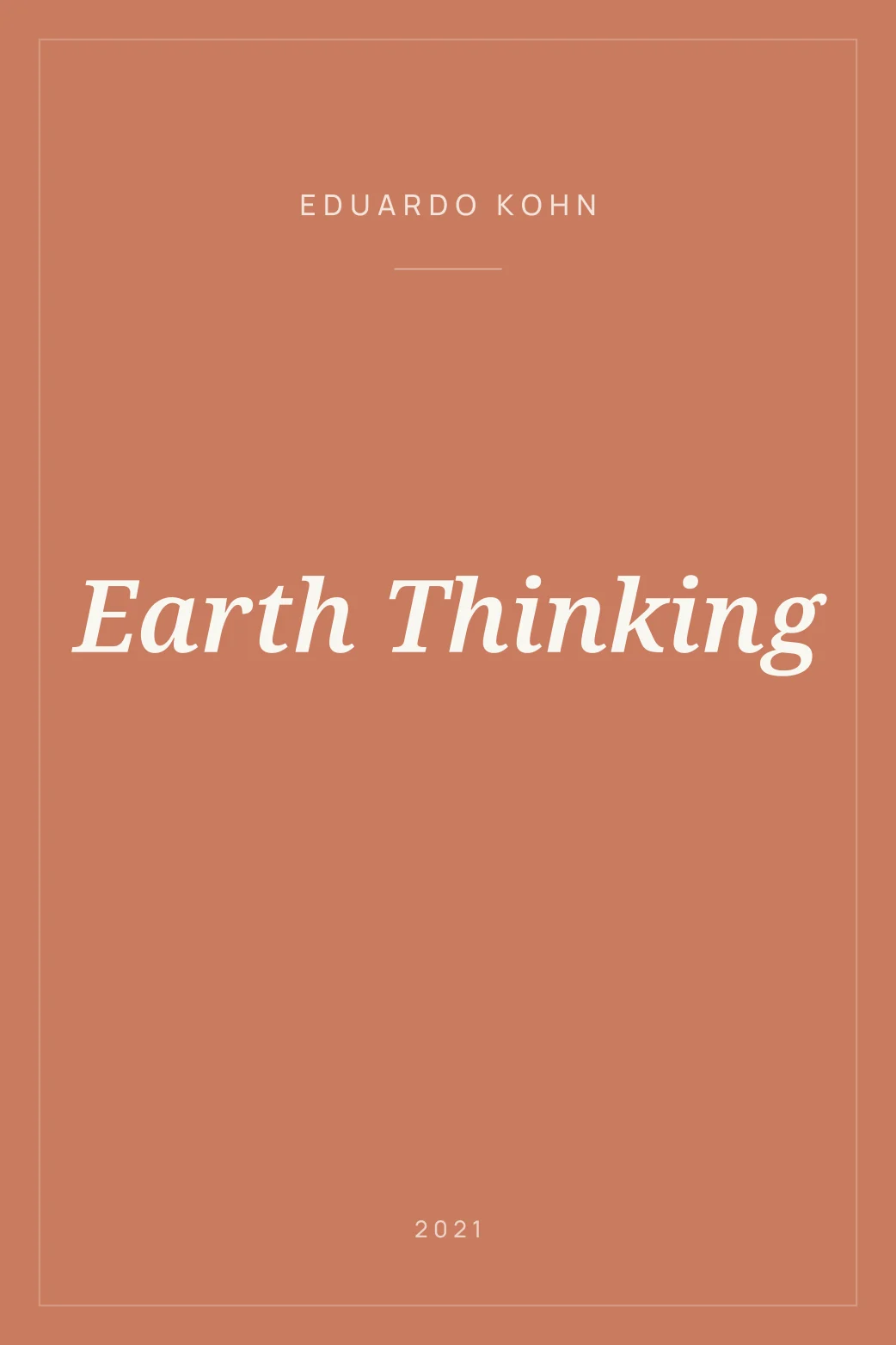 Portada de Earth Thinking