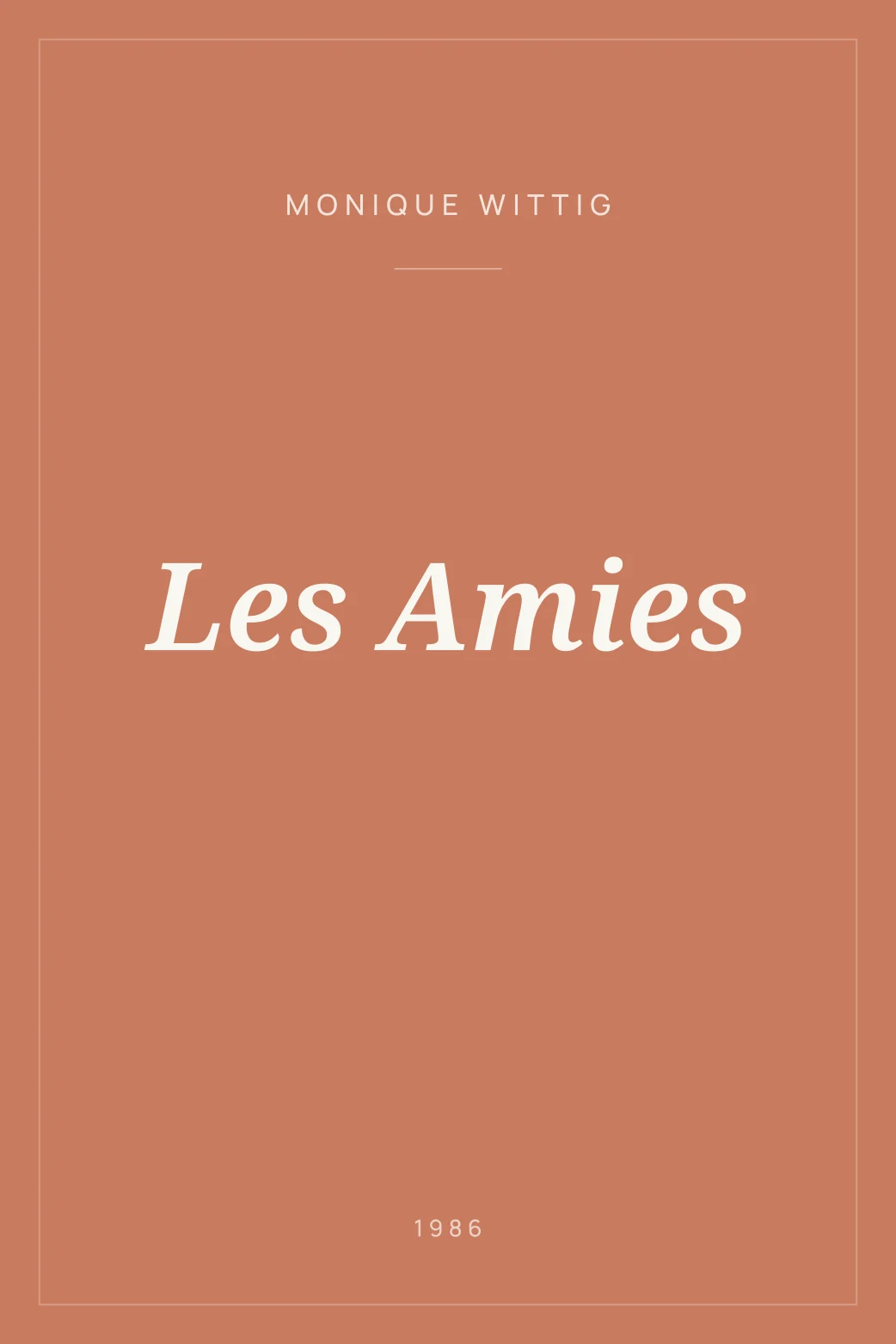 Portada de Les Amies