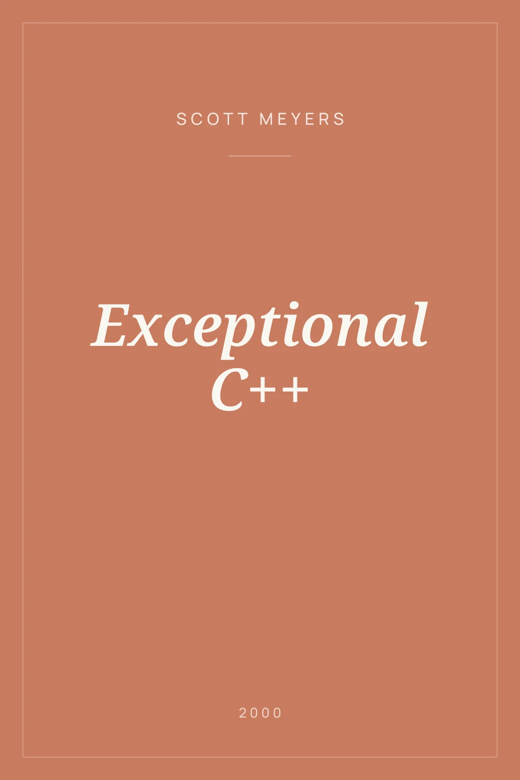 Portada de Exceptional C++