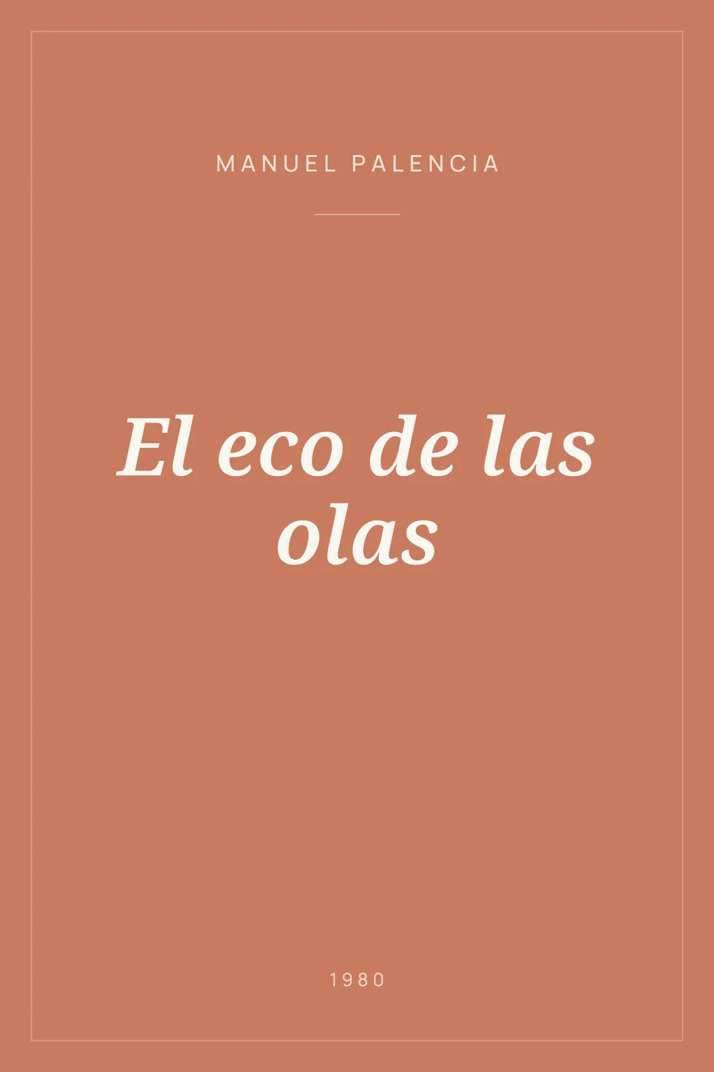 Portada de El eco de las olas