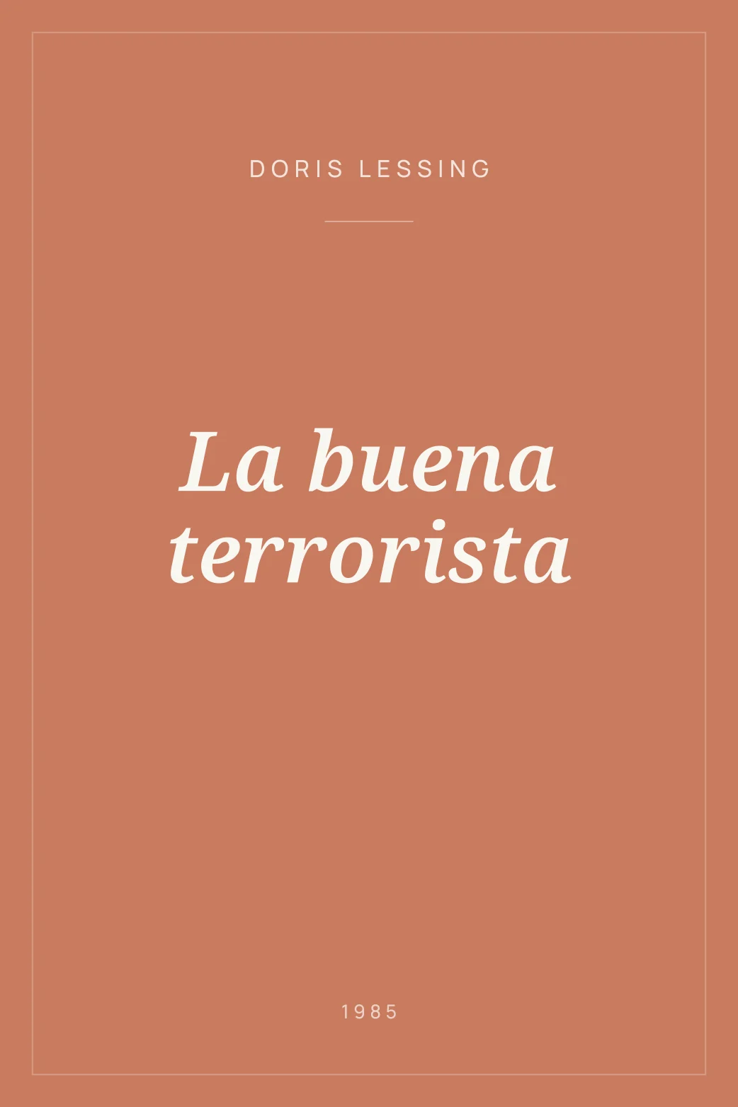 Portada de La buena terrorista
