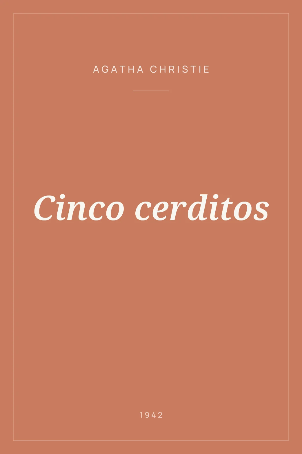 Portada de Cinco cerditos