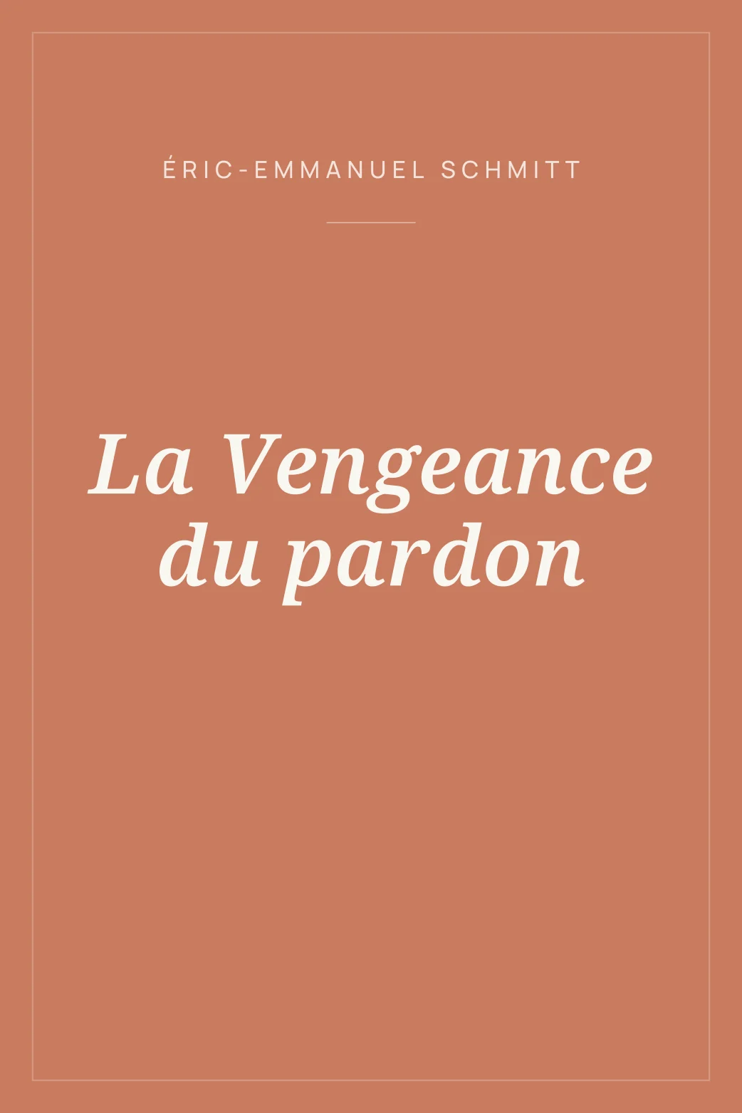 Portada de La Vengeance du pardon