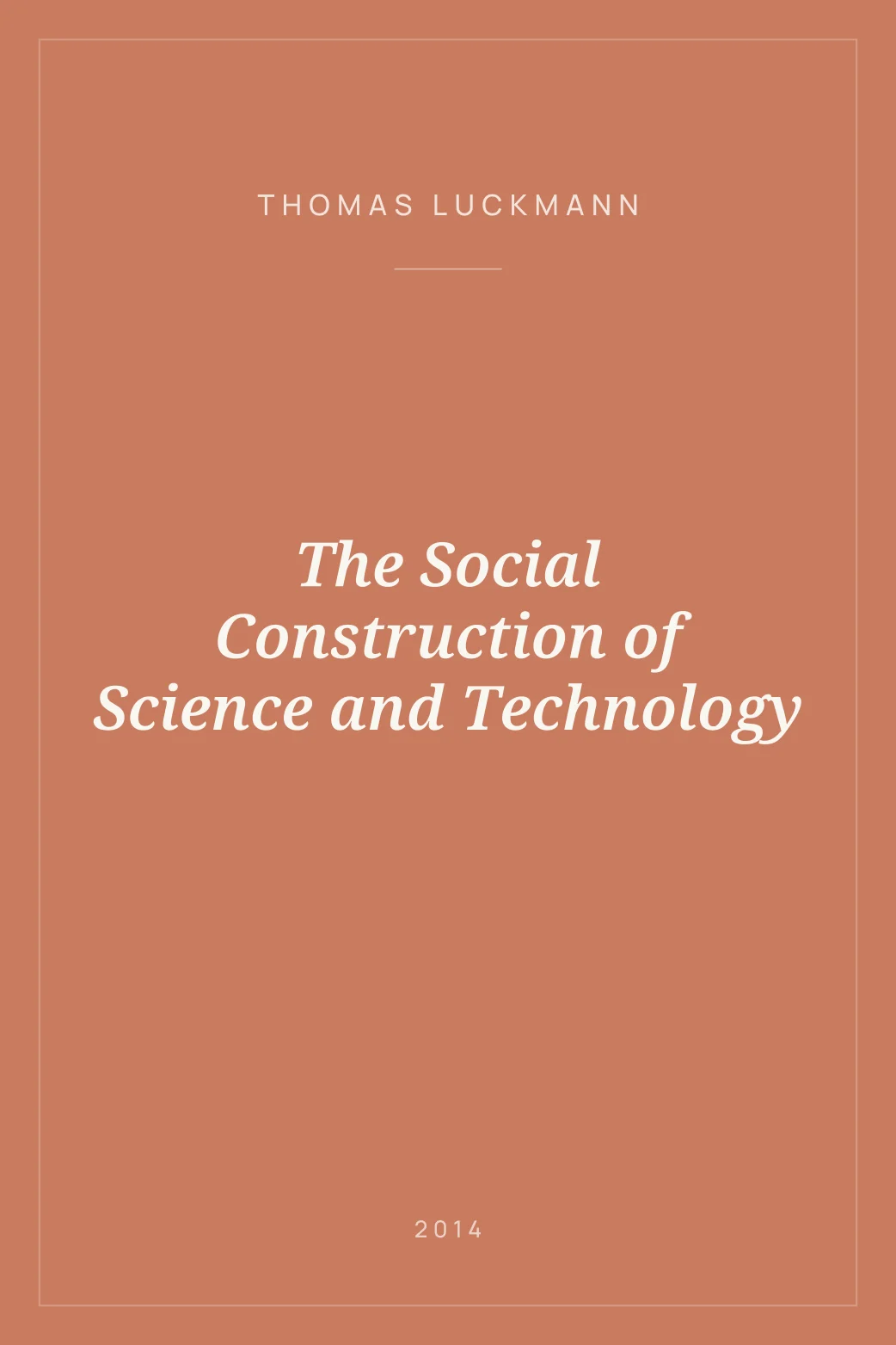 Portada de The Social Construction of Science and Technology