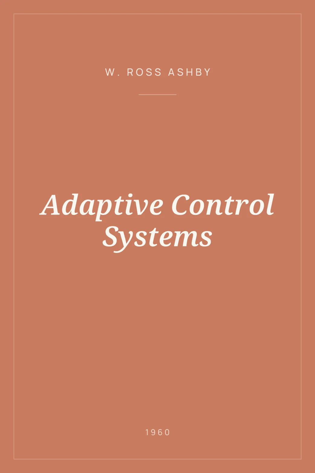 Portada de Adaptive Control Systems