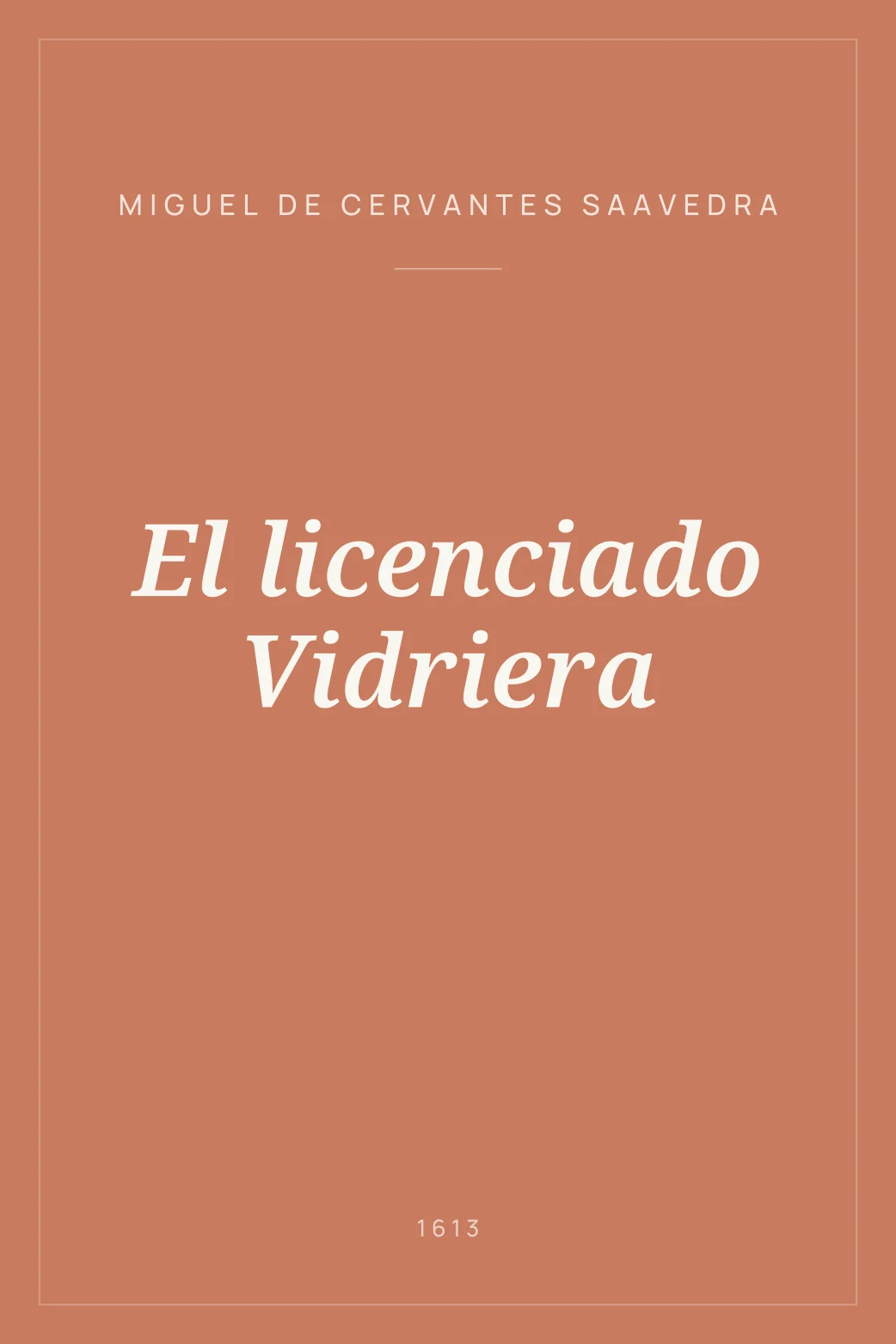 Portada de El licenciado Vidriera