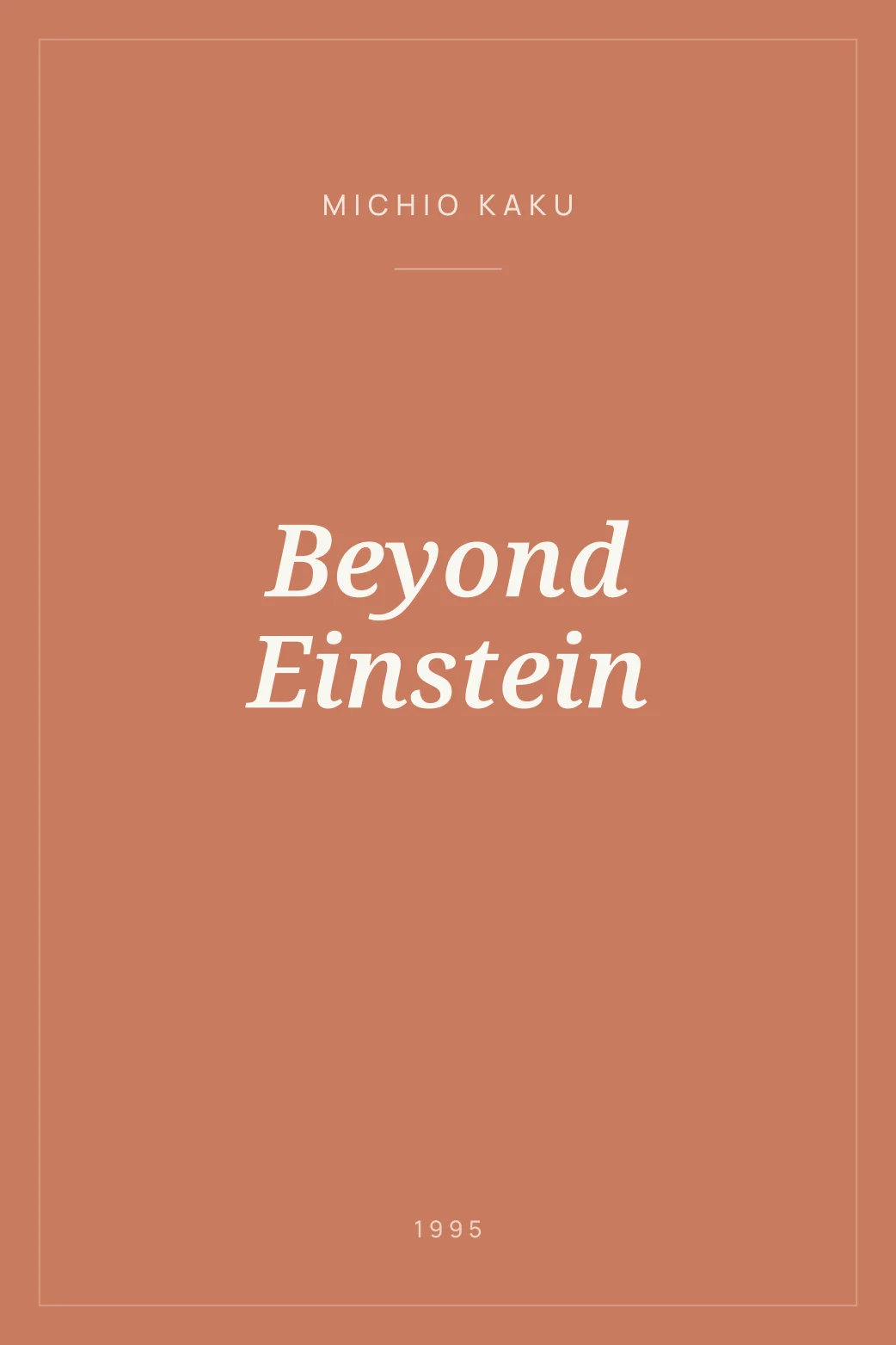 Portada de Beyond Einstein