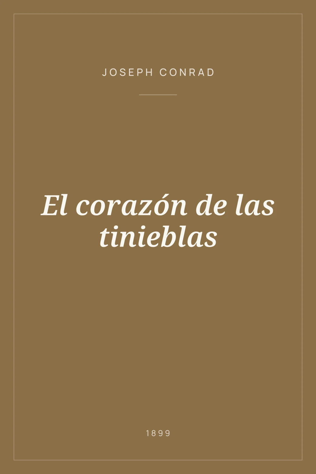 Portada de El corazón de las tinieblas