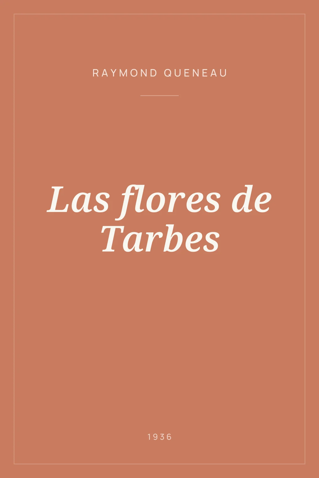 Portada de Las flores de Tarbes