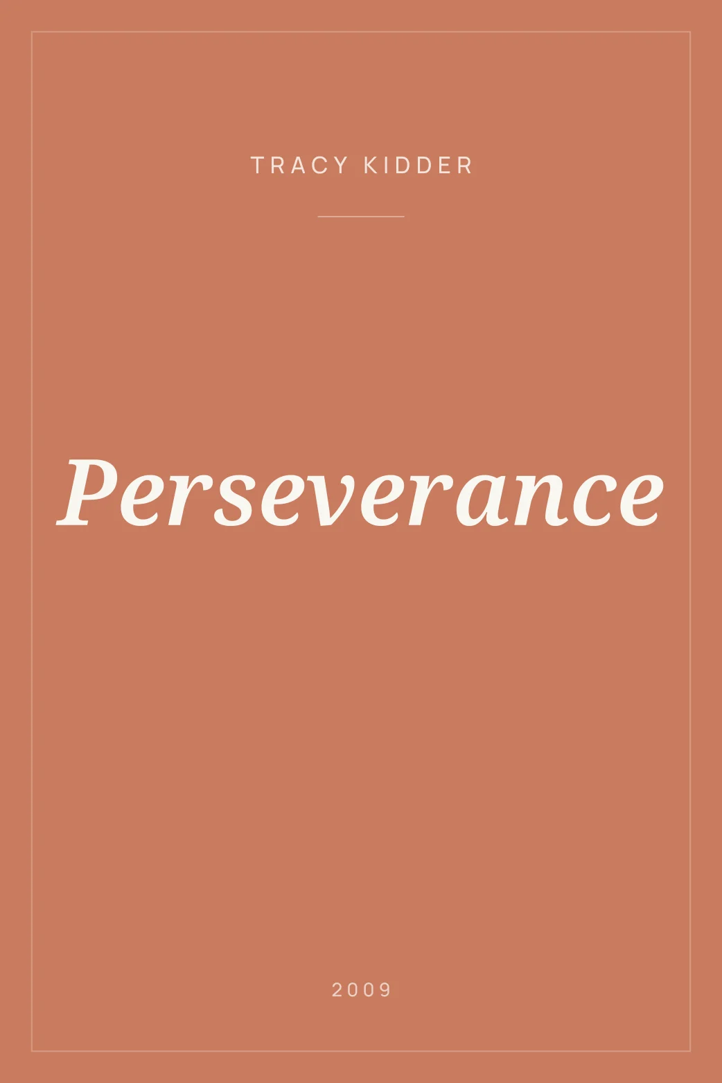 Portada de Perseverance