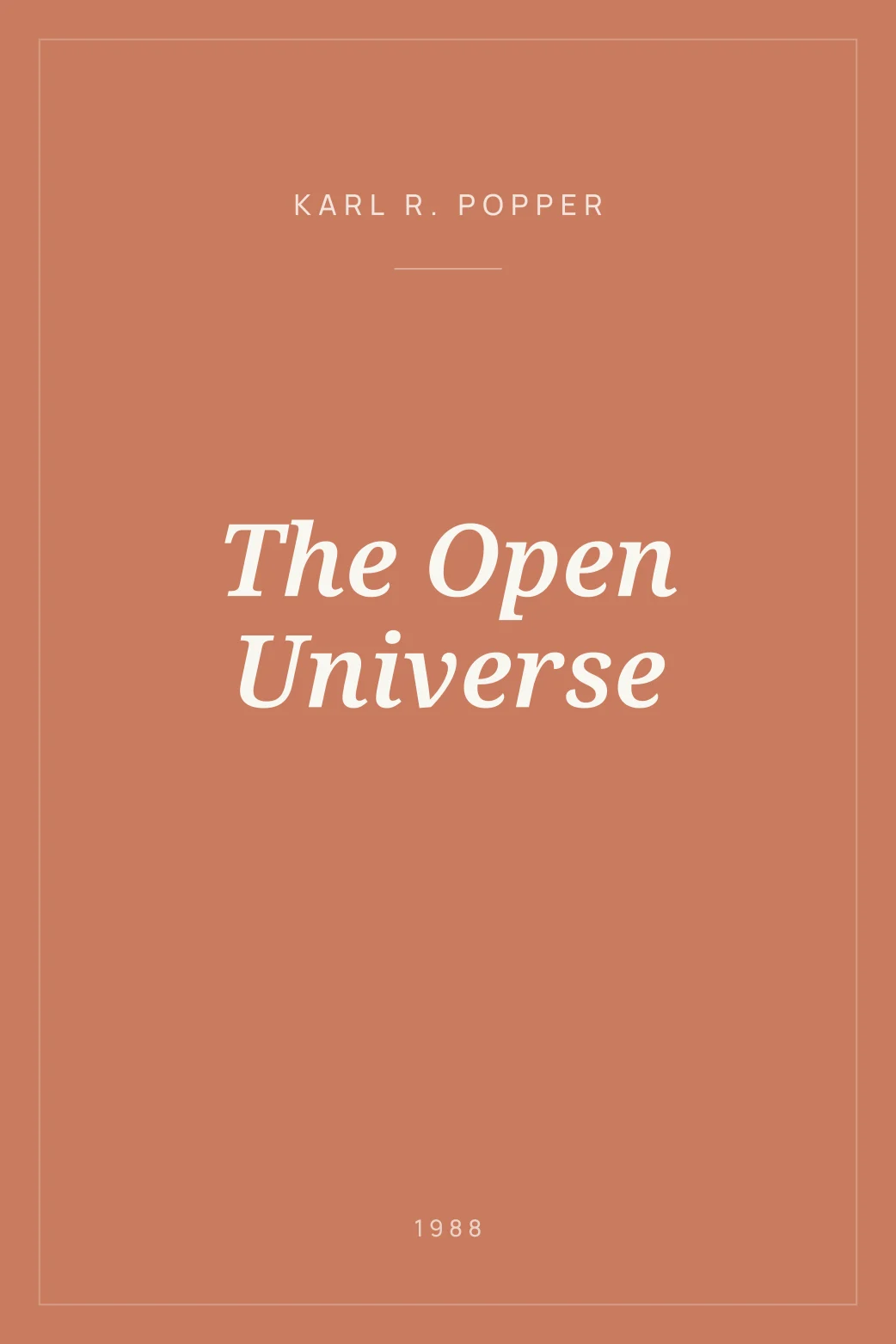 Portada de The Open Universe