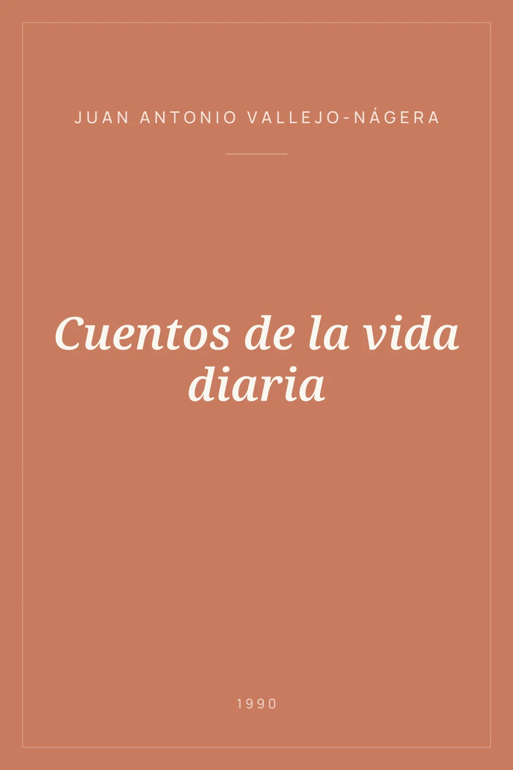Portada de Cuentos de la vida diaria