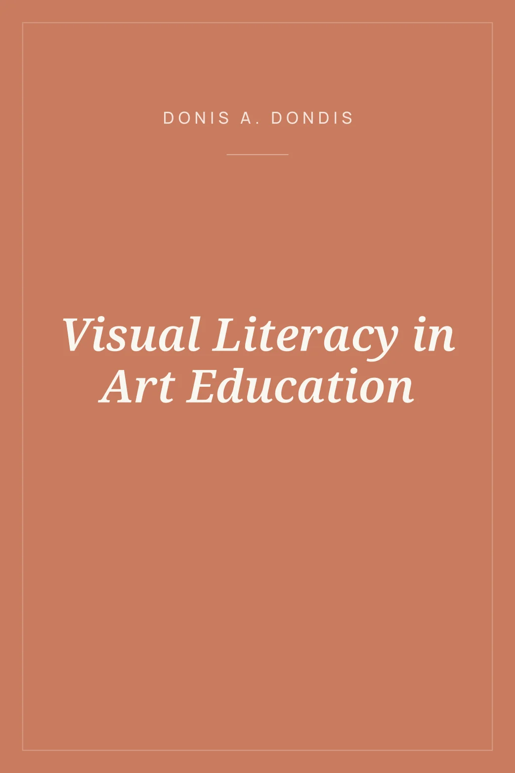 Portada de Visual Literacy in Art Education