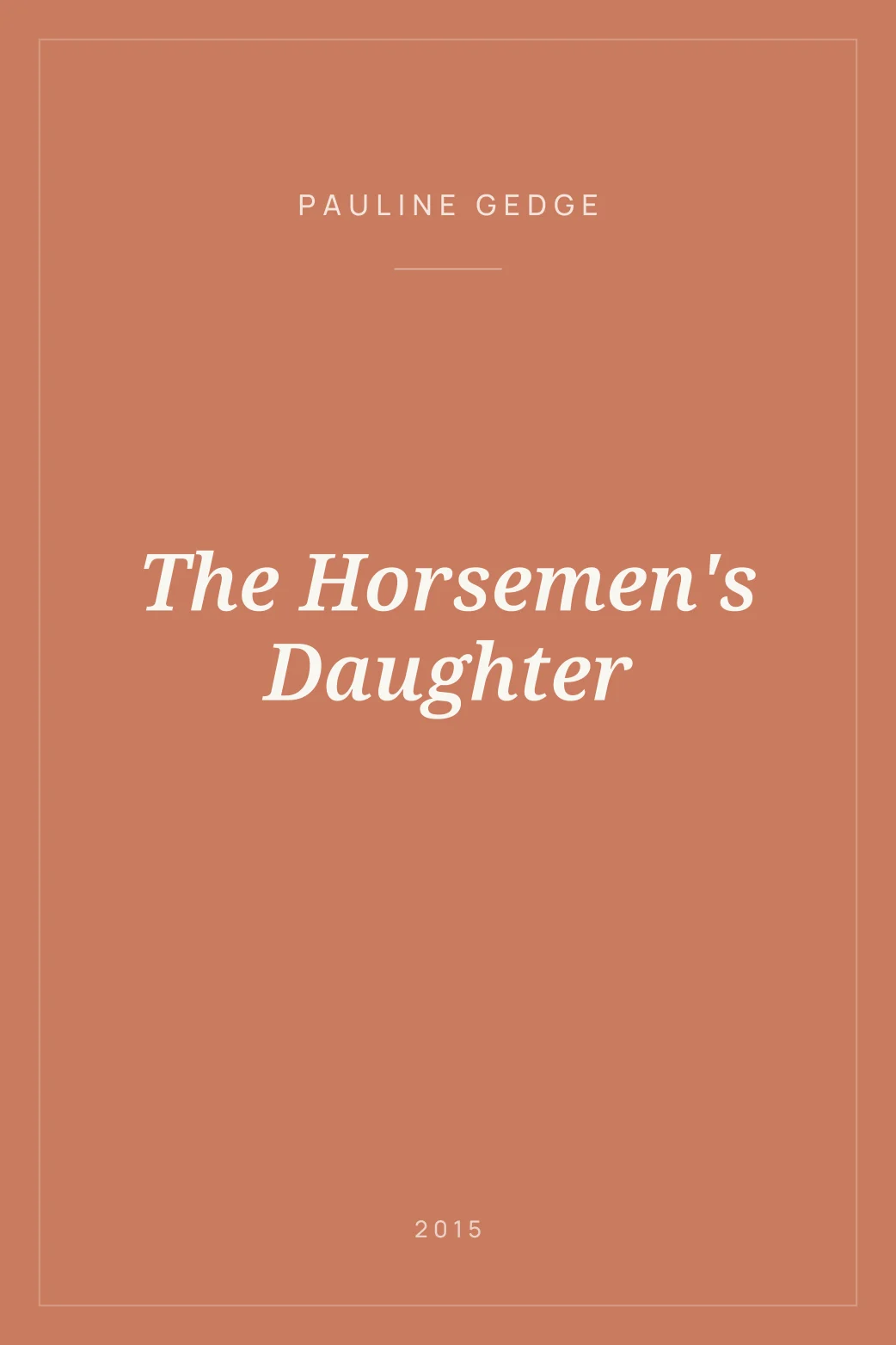 Portada de The Horsemen's Daughter