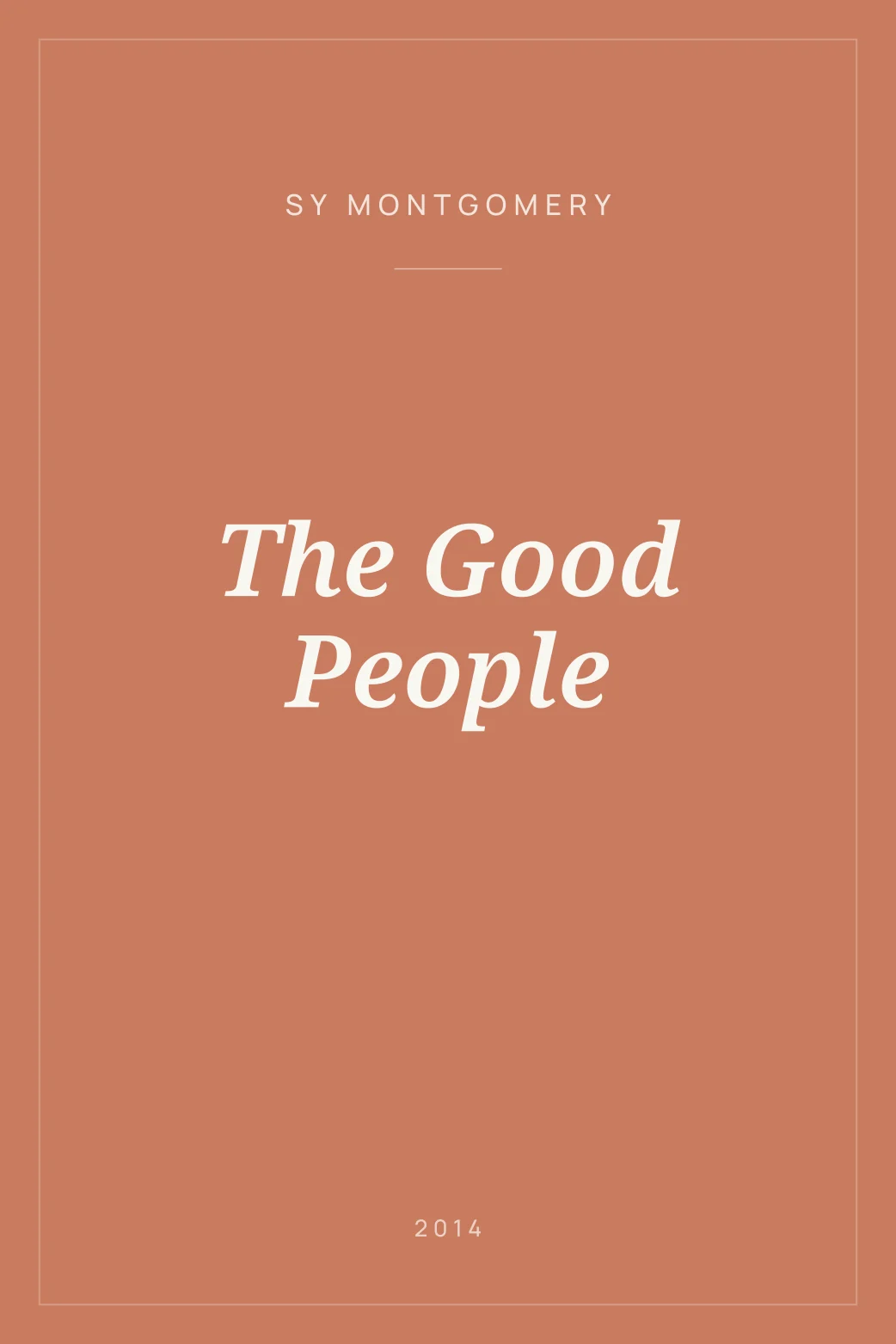 Portada de The Good People