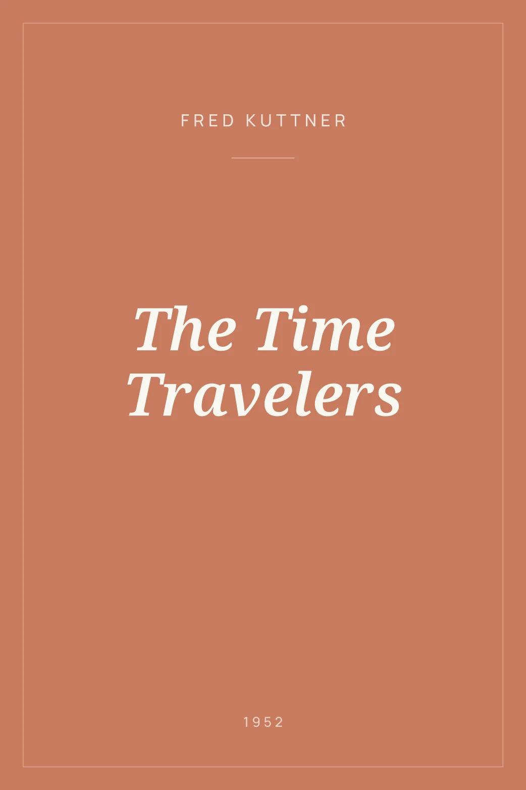 Portada de The Time Travelers