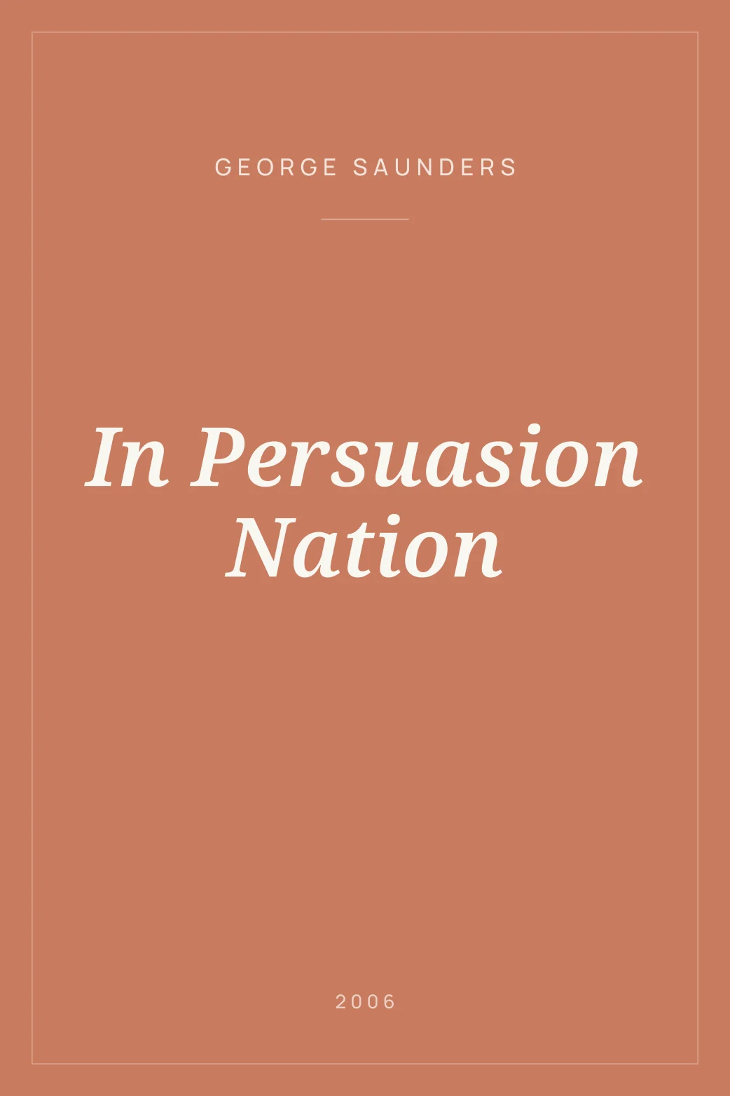 Portada de In Persuasion Nation