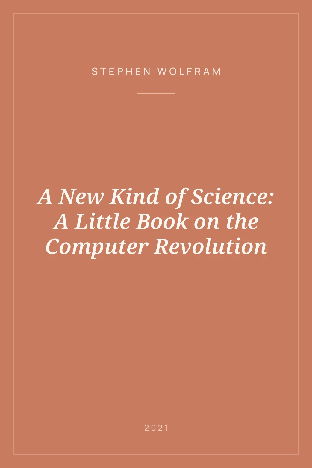 Portada de A New Kind of Science: A Little Book on the Computer Revolution