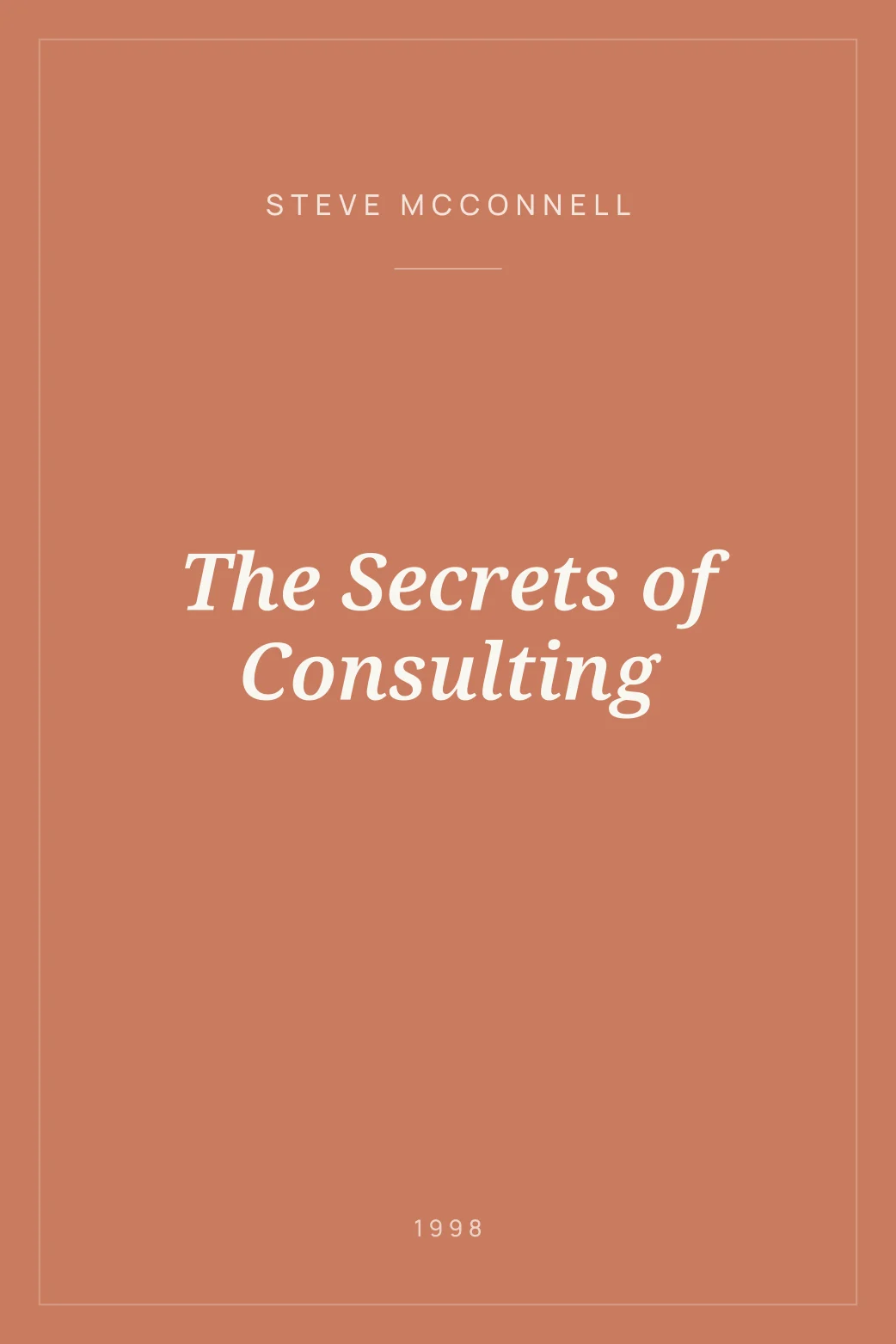 Portada de The Secrets of Consulting